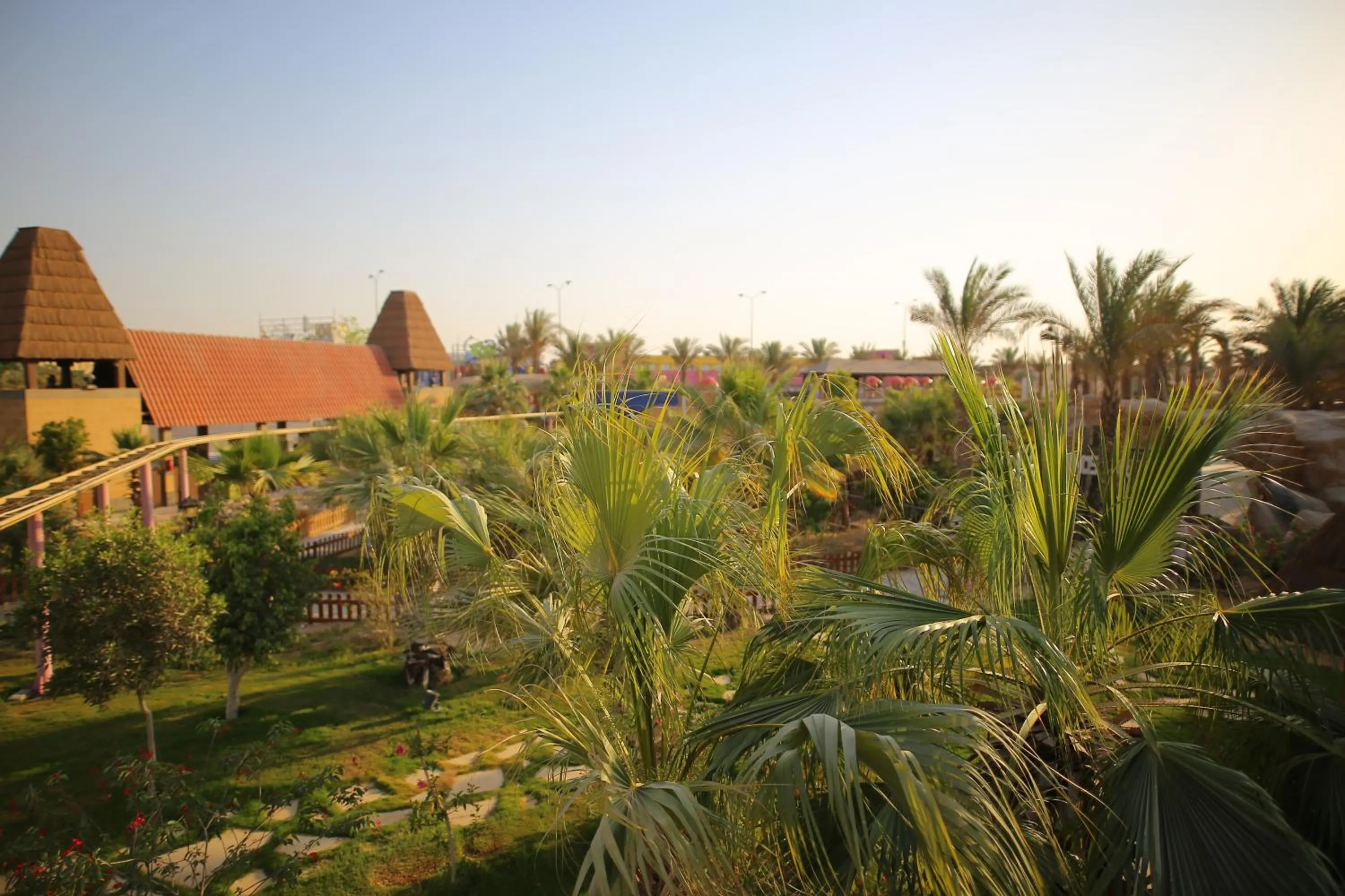 Property building in Swiss Inn Teda Hotel & Aqua Park