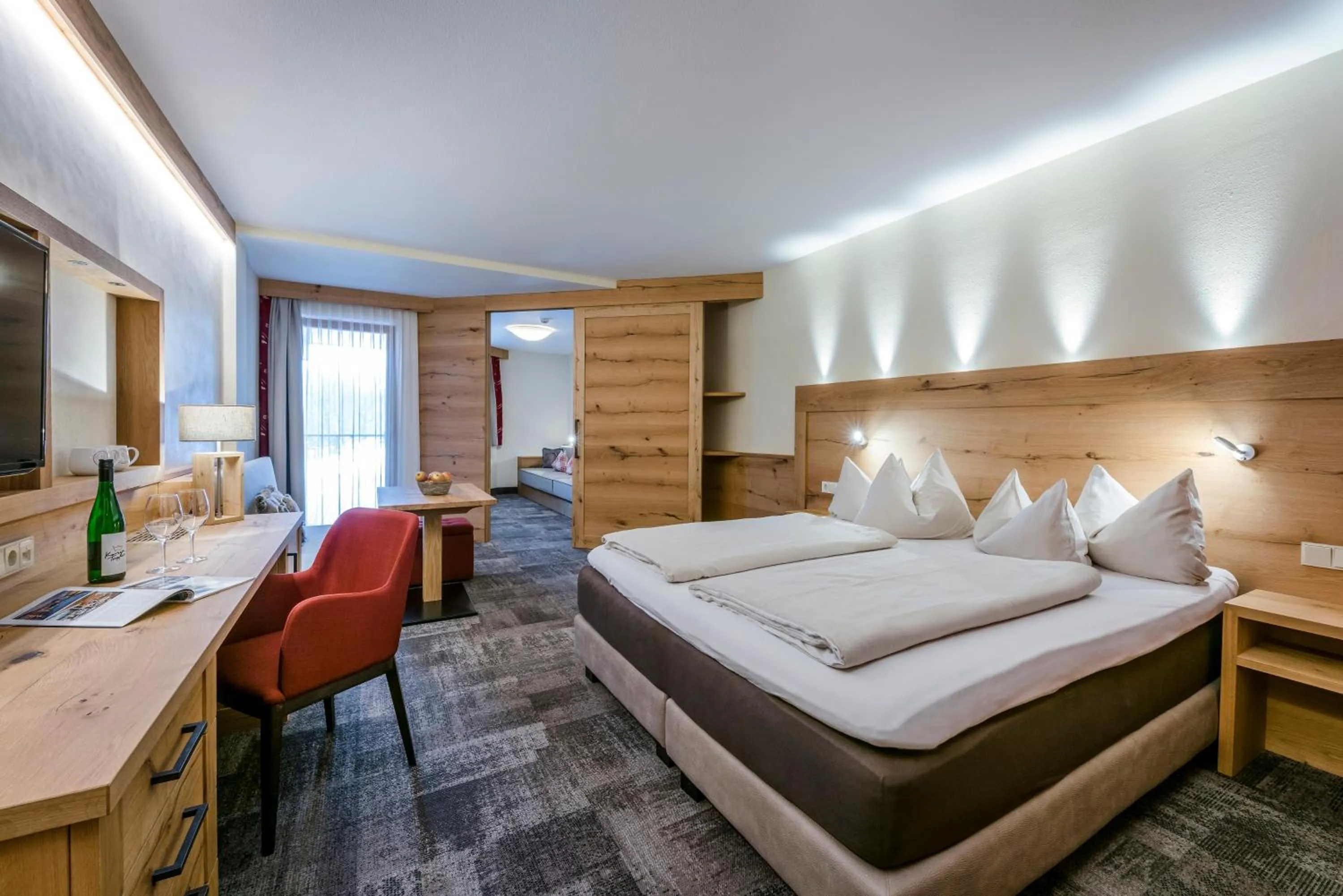 Bed in Hotel Kaiser in Tirol