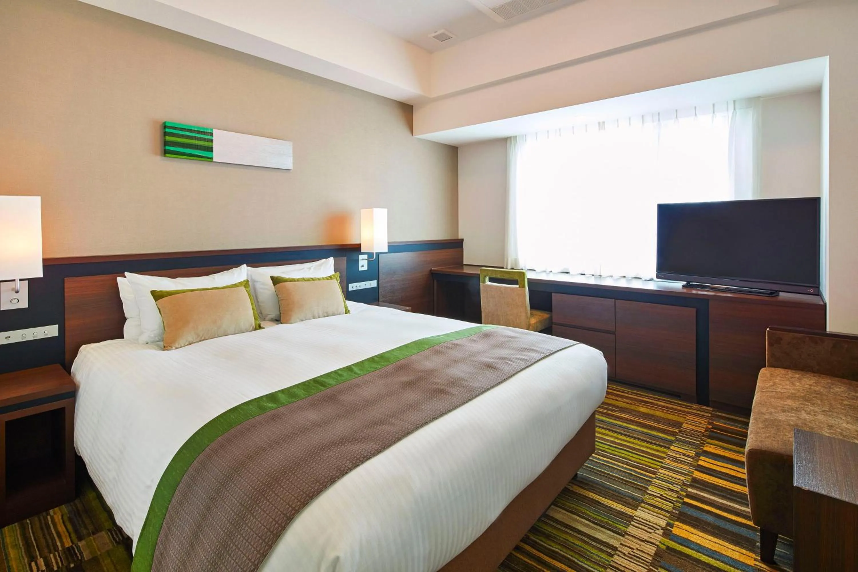 TV and multimedia, Bed in Hotel Lumiere Grande Nagareyama-Otakanomori