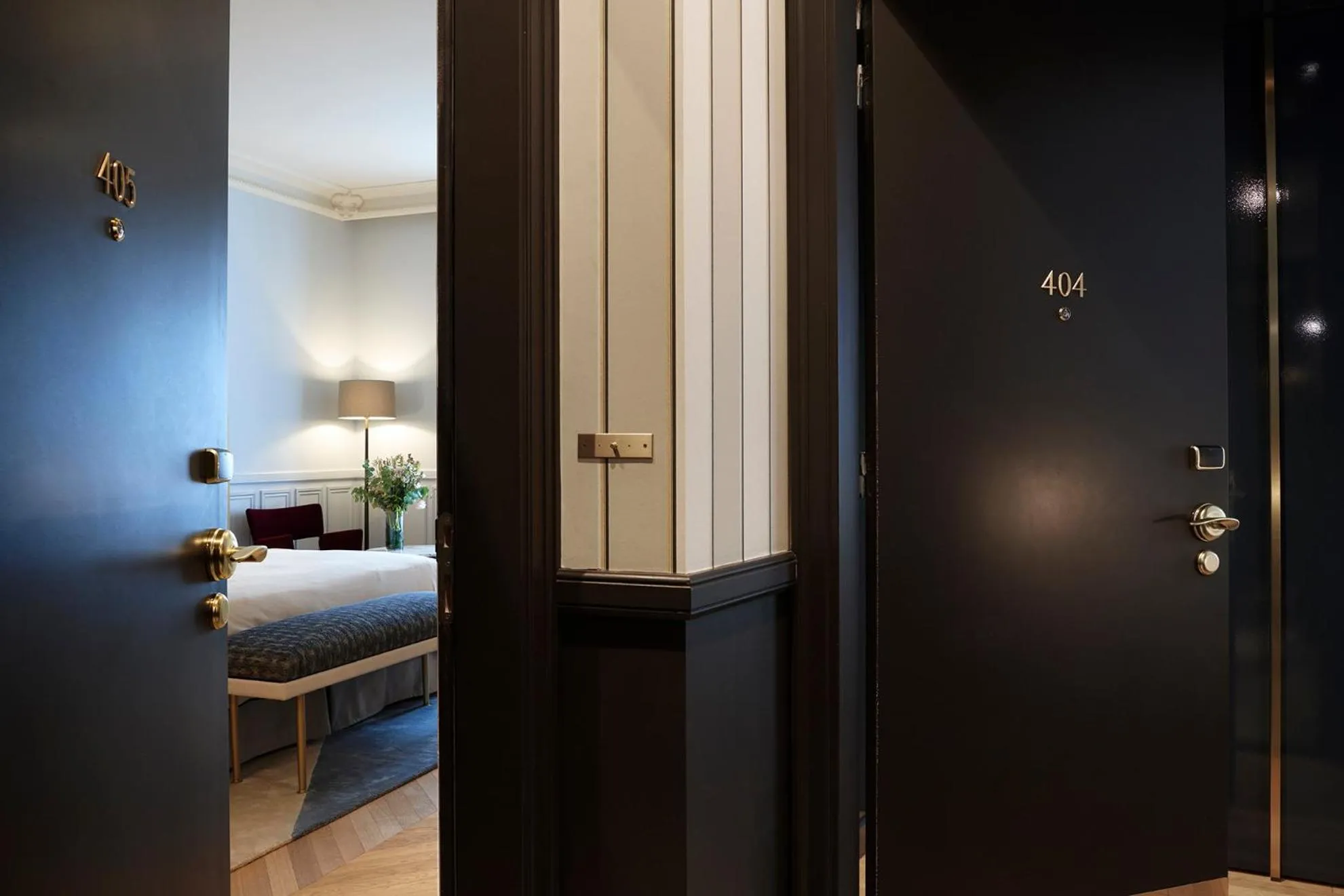 Bed in Grand Powers Hotel