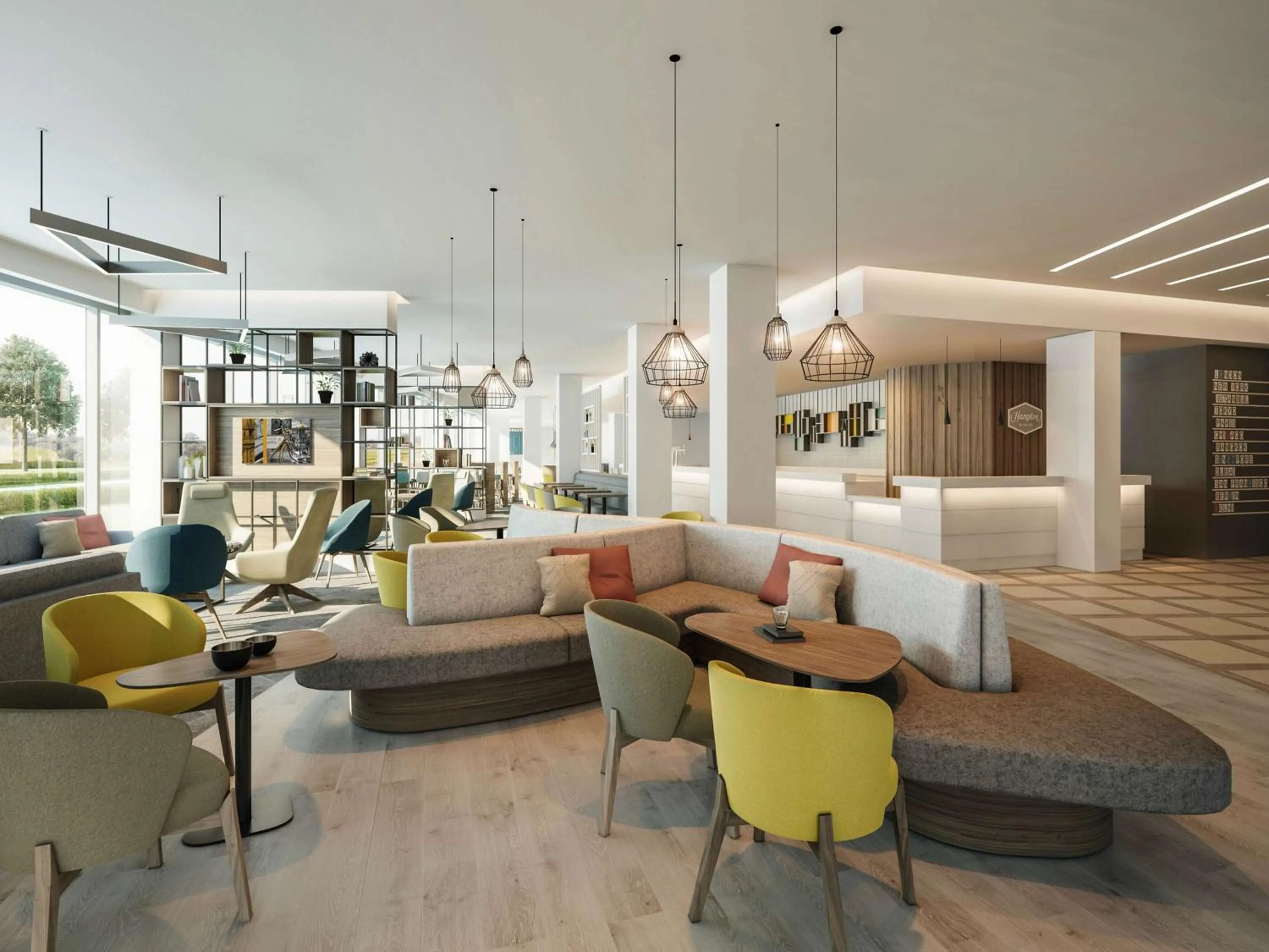 Lobby or reception in Hampton By Hilton Edinburgh Airport