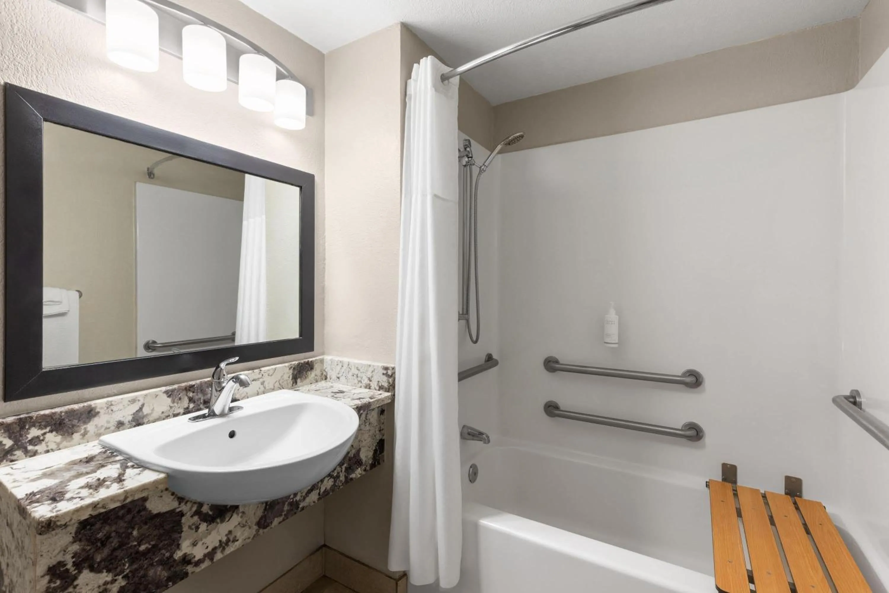 Bathroom in Days Inn by Wyndham Charleston WV