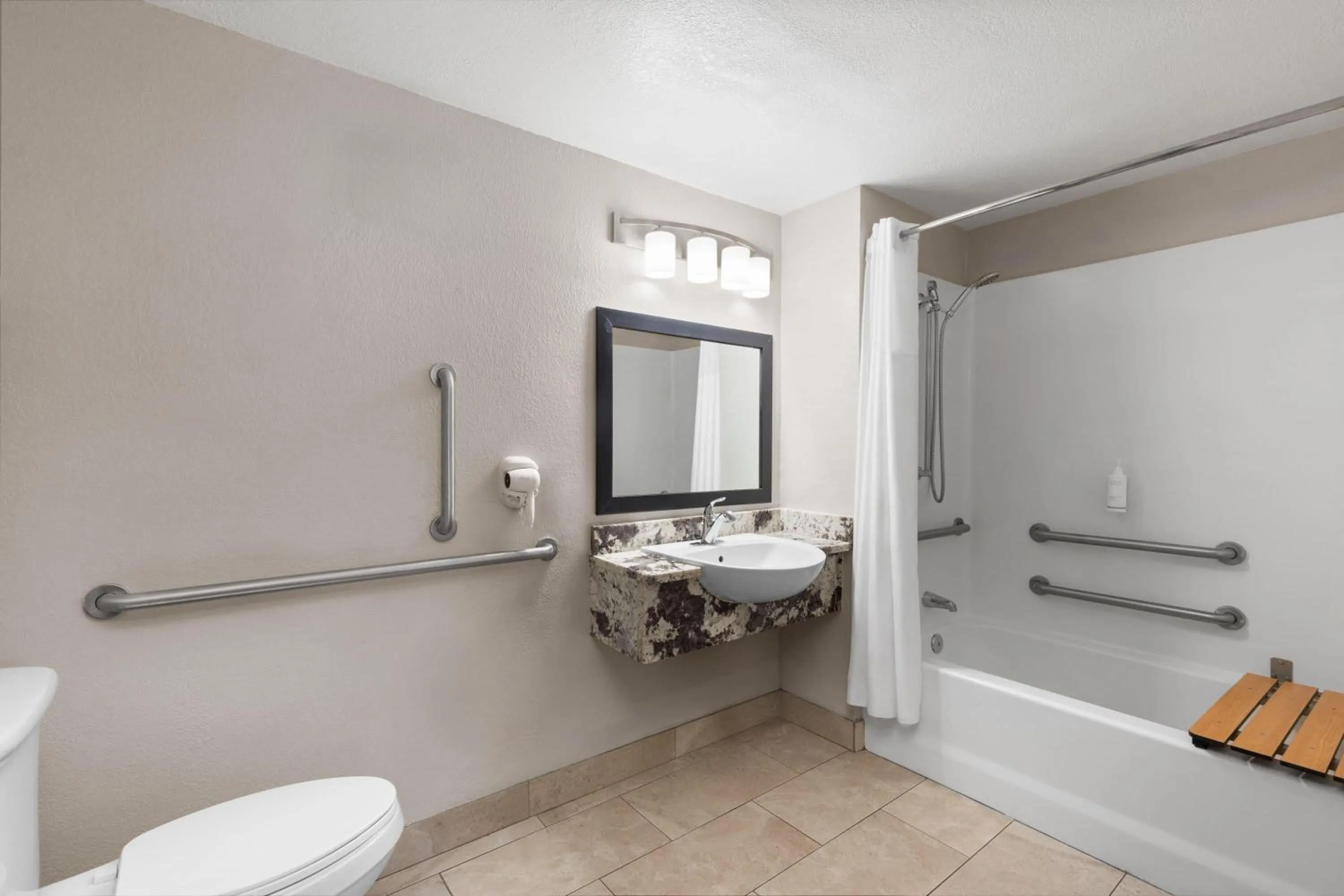 Bathroom in Days Inn by Wyndham Charleston WV