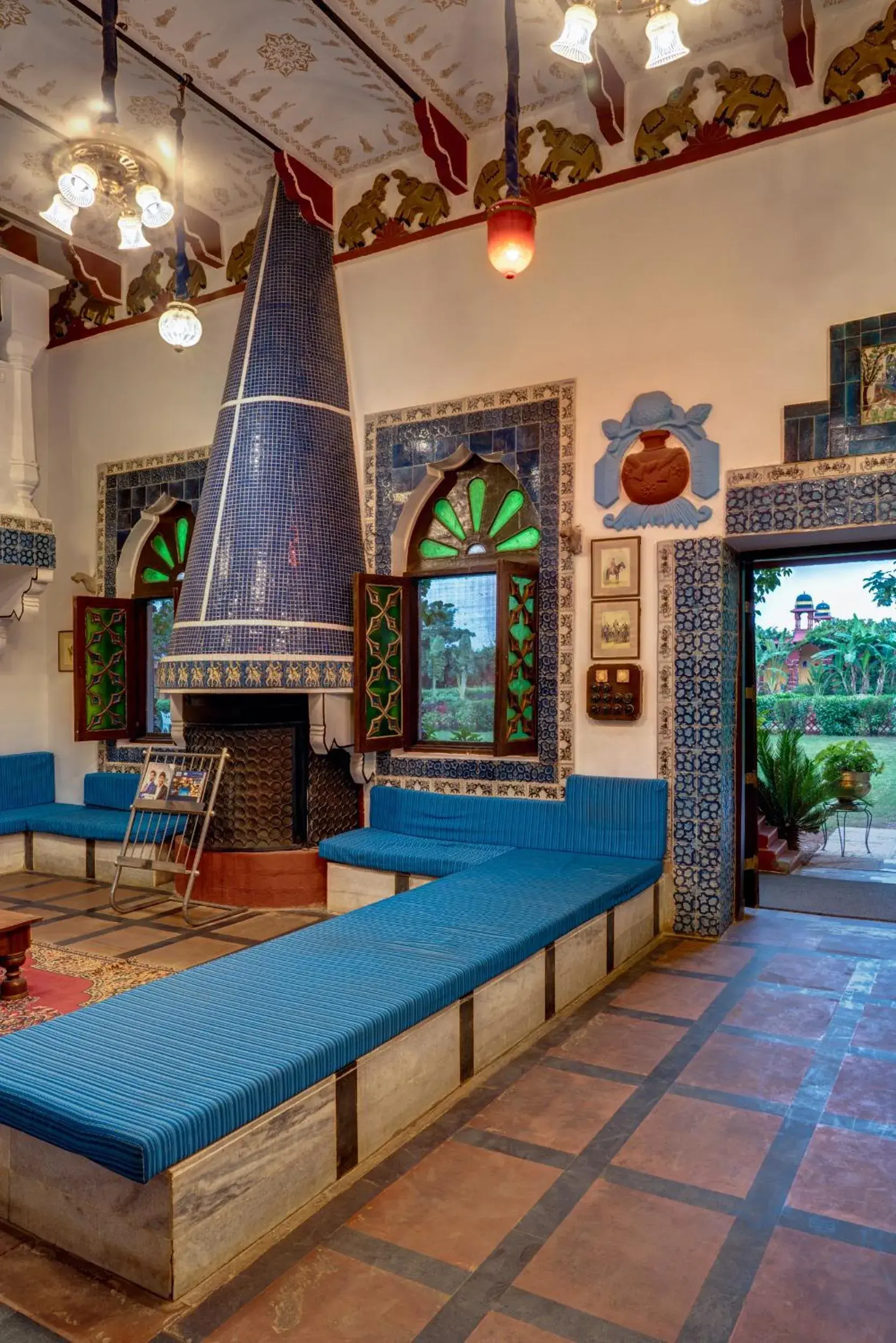 Lobby or reception in Bundelkhand Riverside Lobby or reception in Bundelkhand Riverside