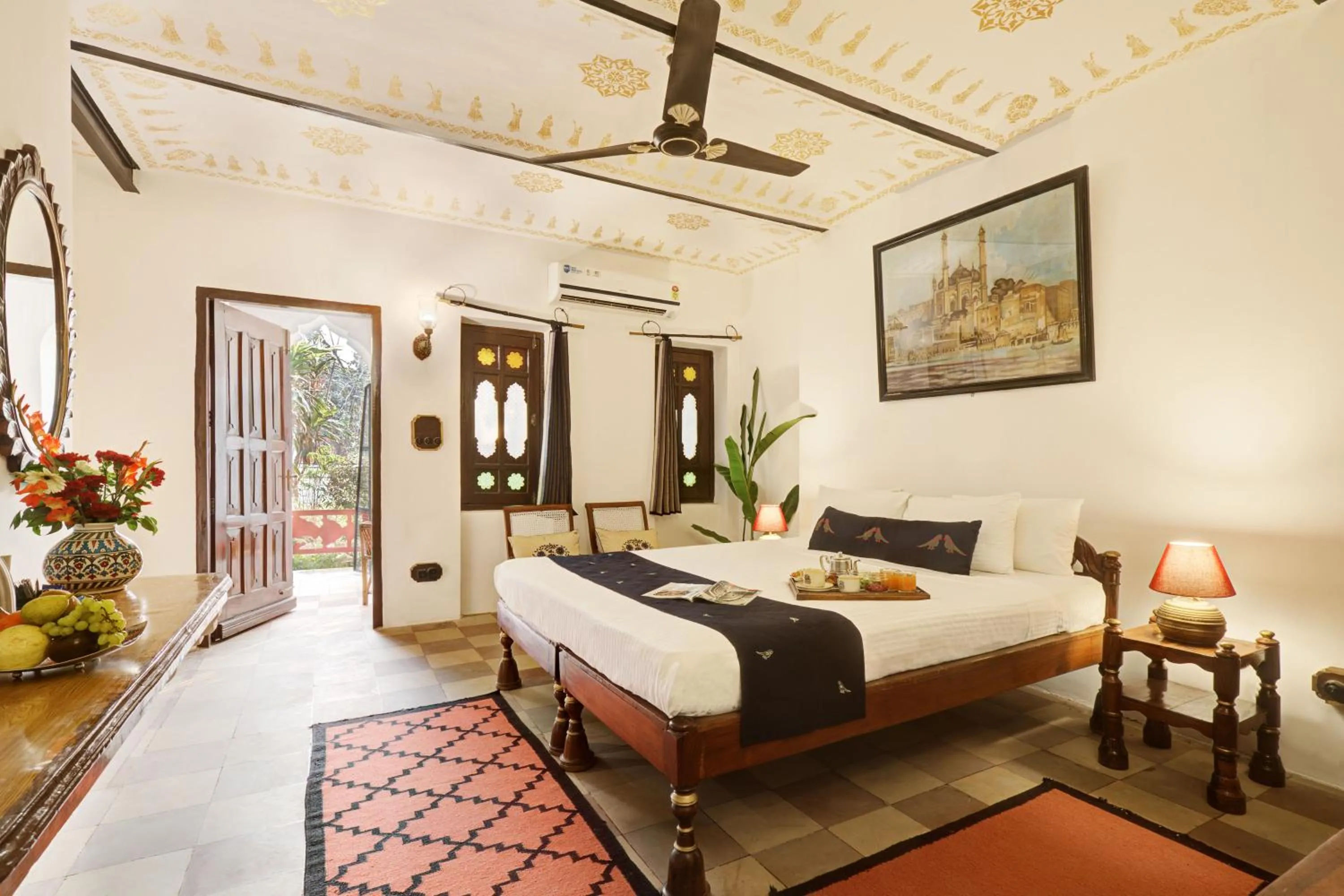 Bedroom, Bed in Bundelkhand Riverside