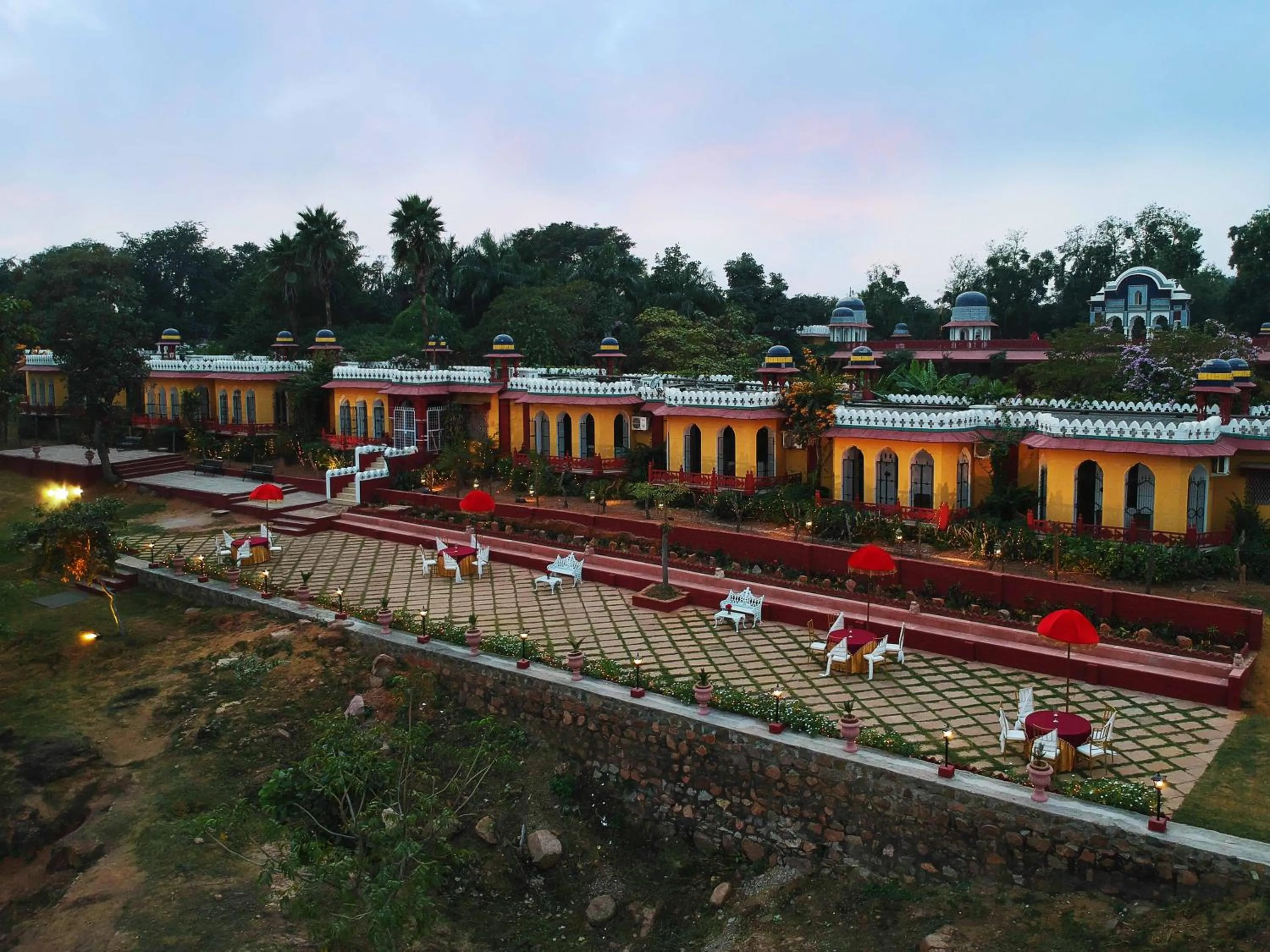 Bird's eye view in Bundelkhand Riverside