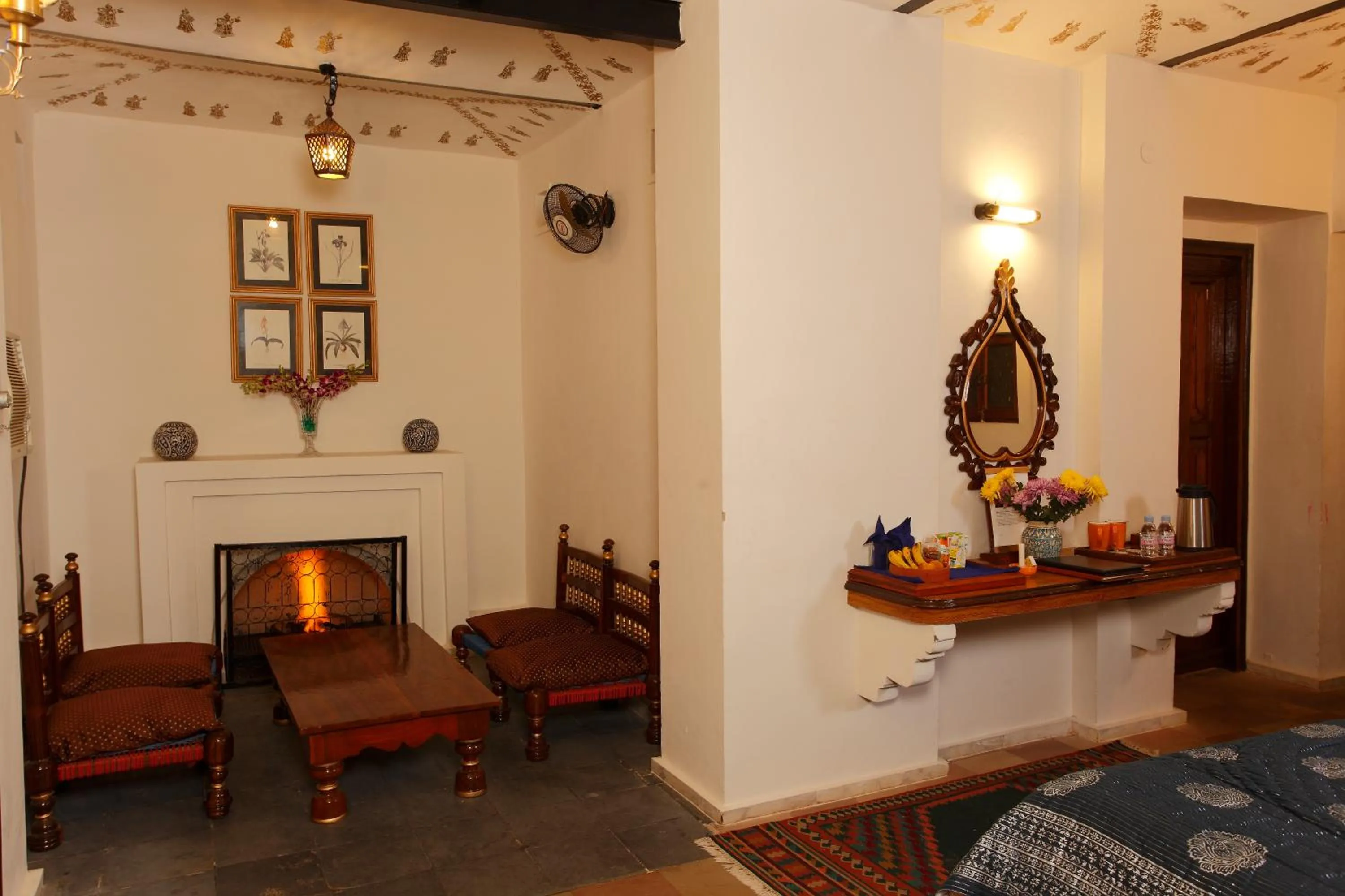 Seating area in Bundelkhand Riverside