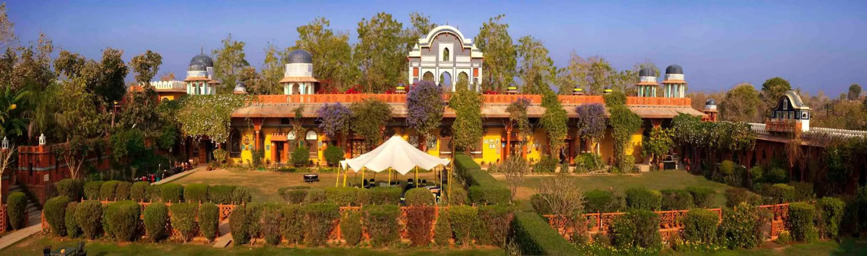 Garden view in Bundelkhand Riverside Garden view in Bundelkhand Riverside