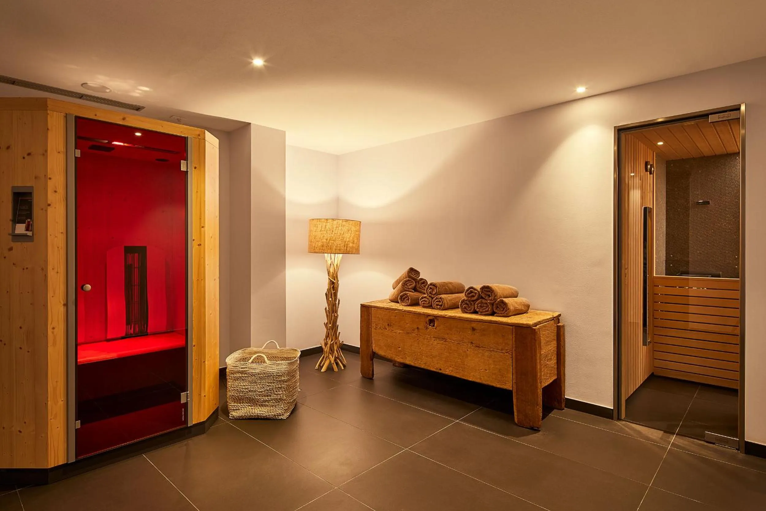 Sauna, Bed in Hotel Tabladel