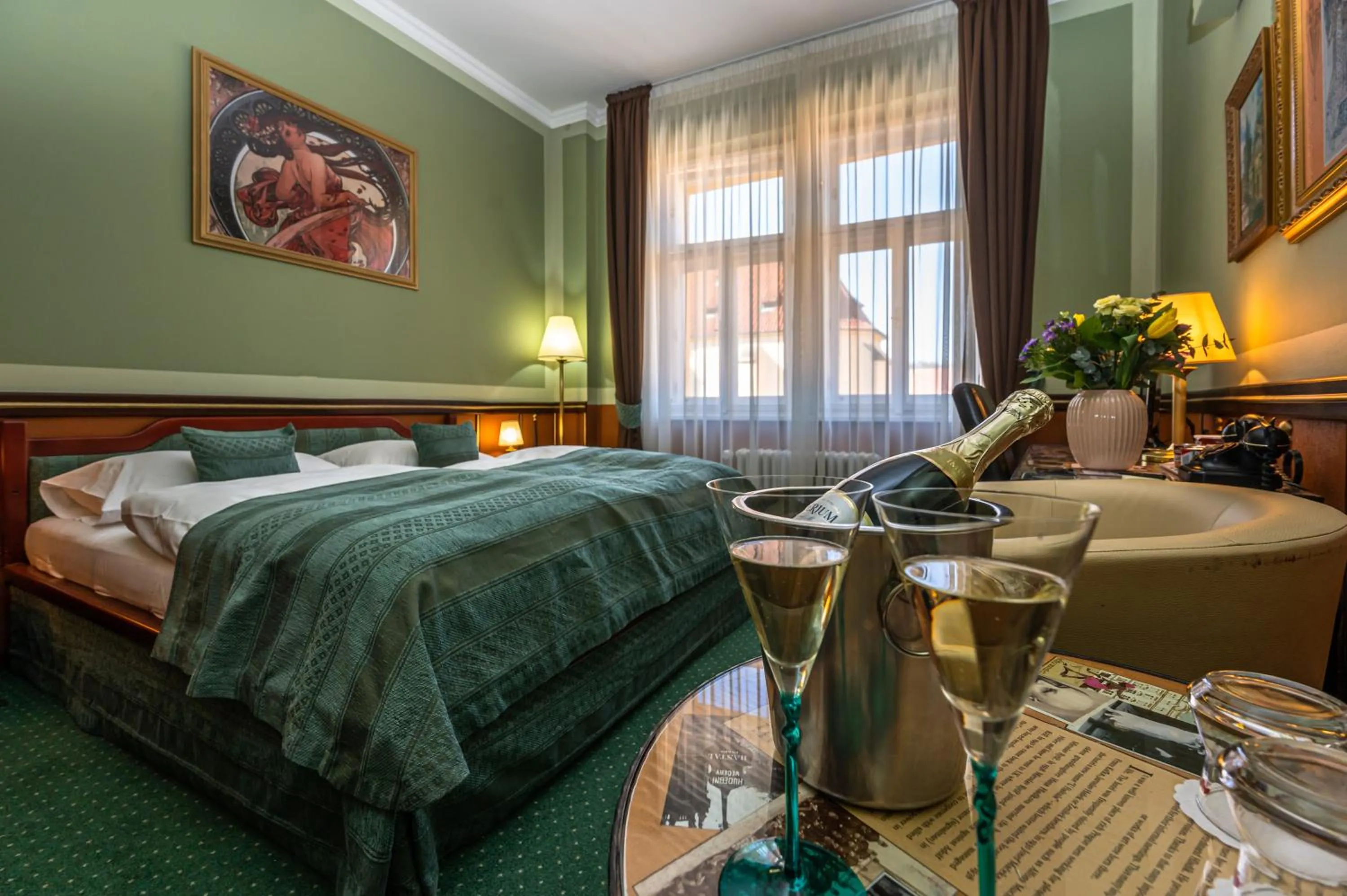 Bed in Hotel Hastal Prague Old Town