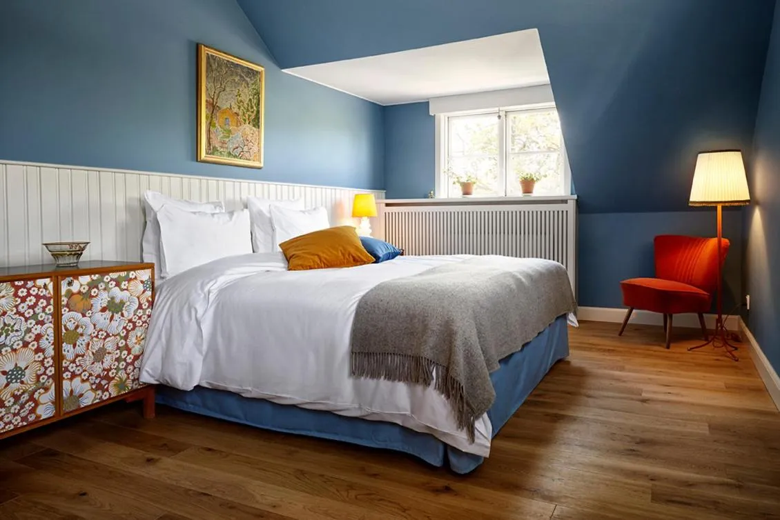 Bed in Hotel Hornbækhus