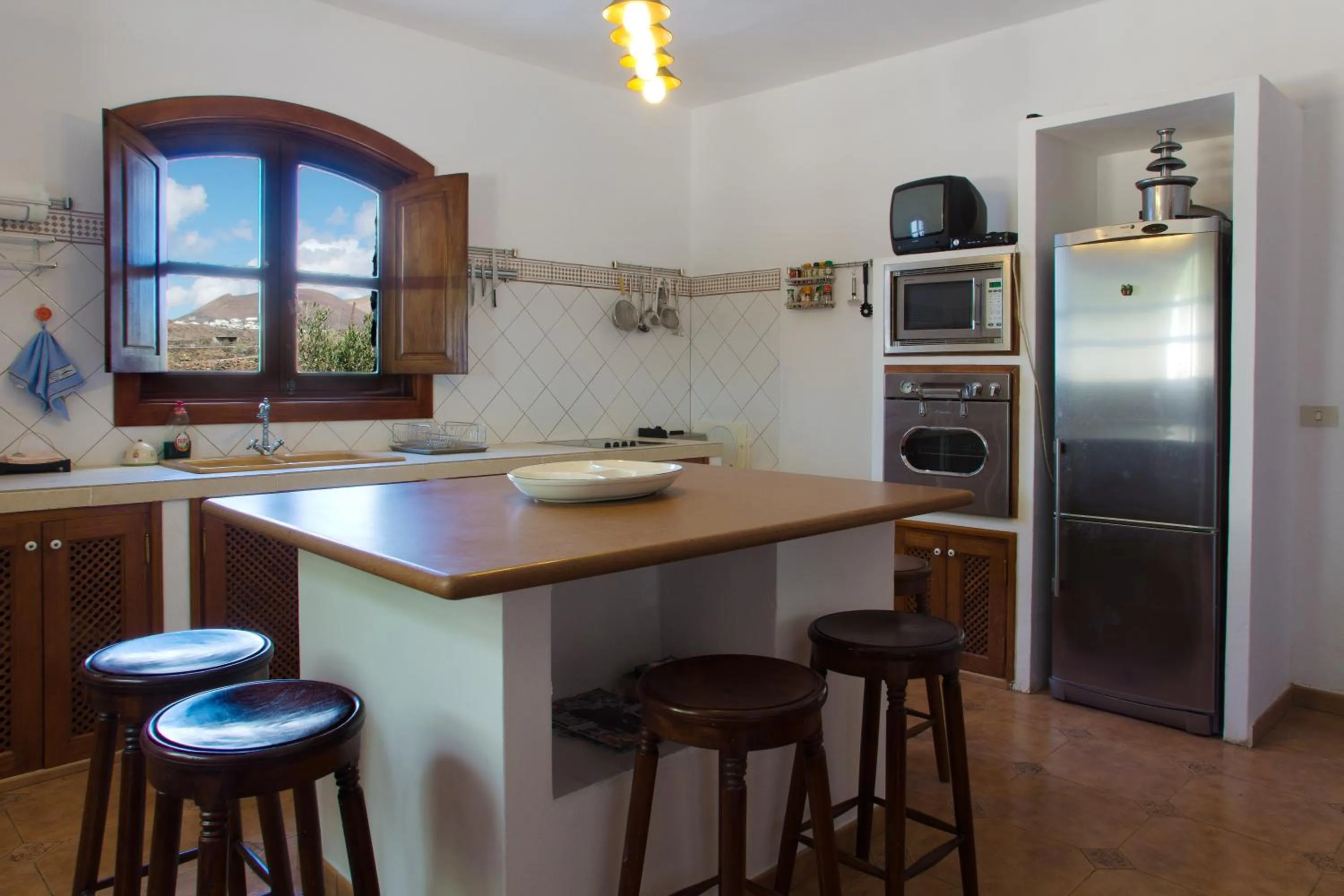 Kitchen or kitchenette in Villas Macher