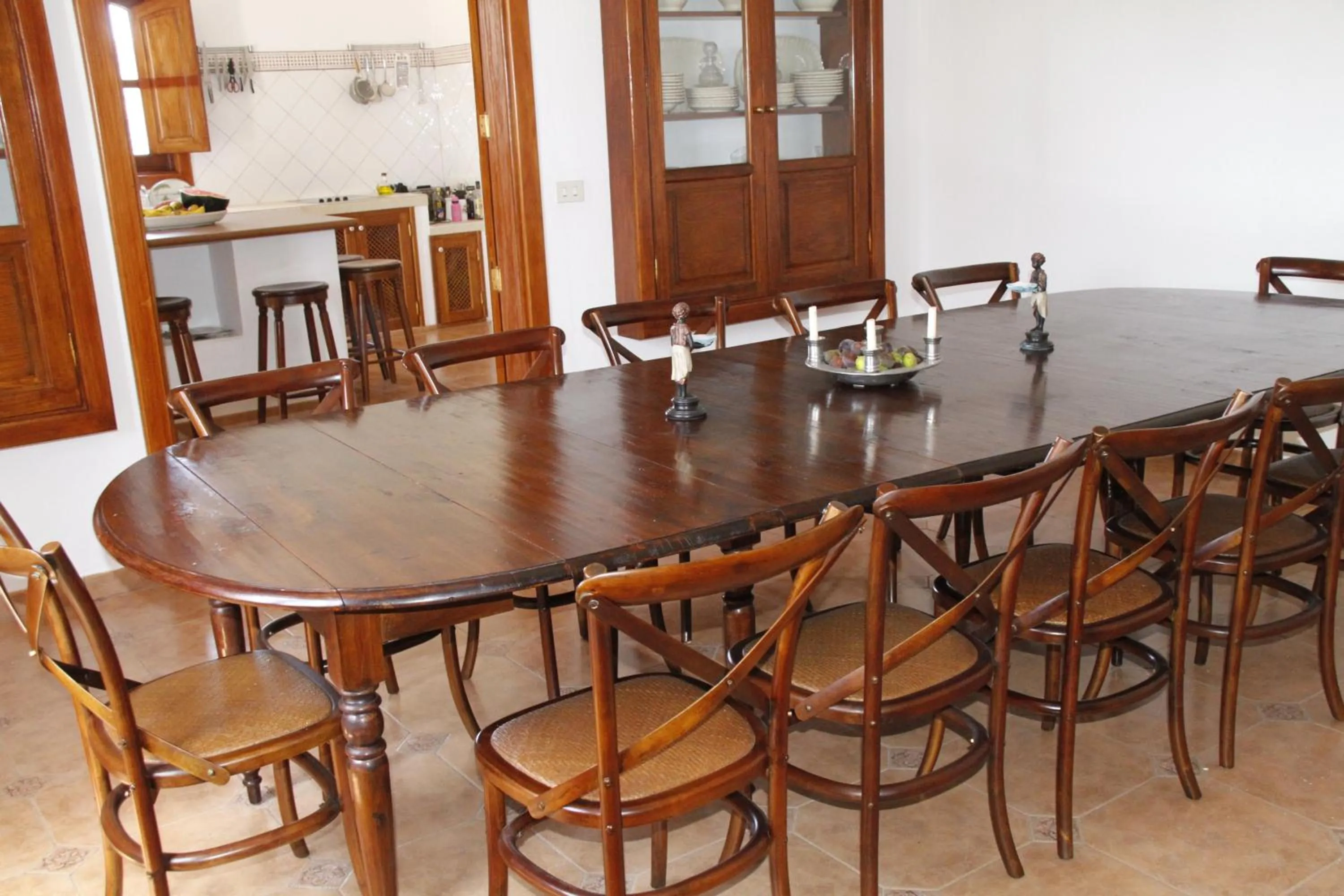 Dining area in Villas Macher