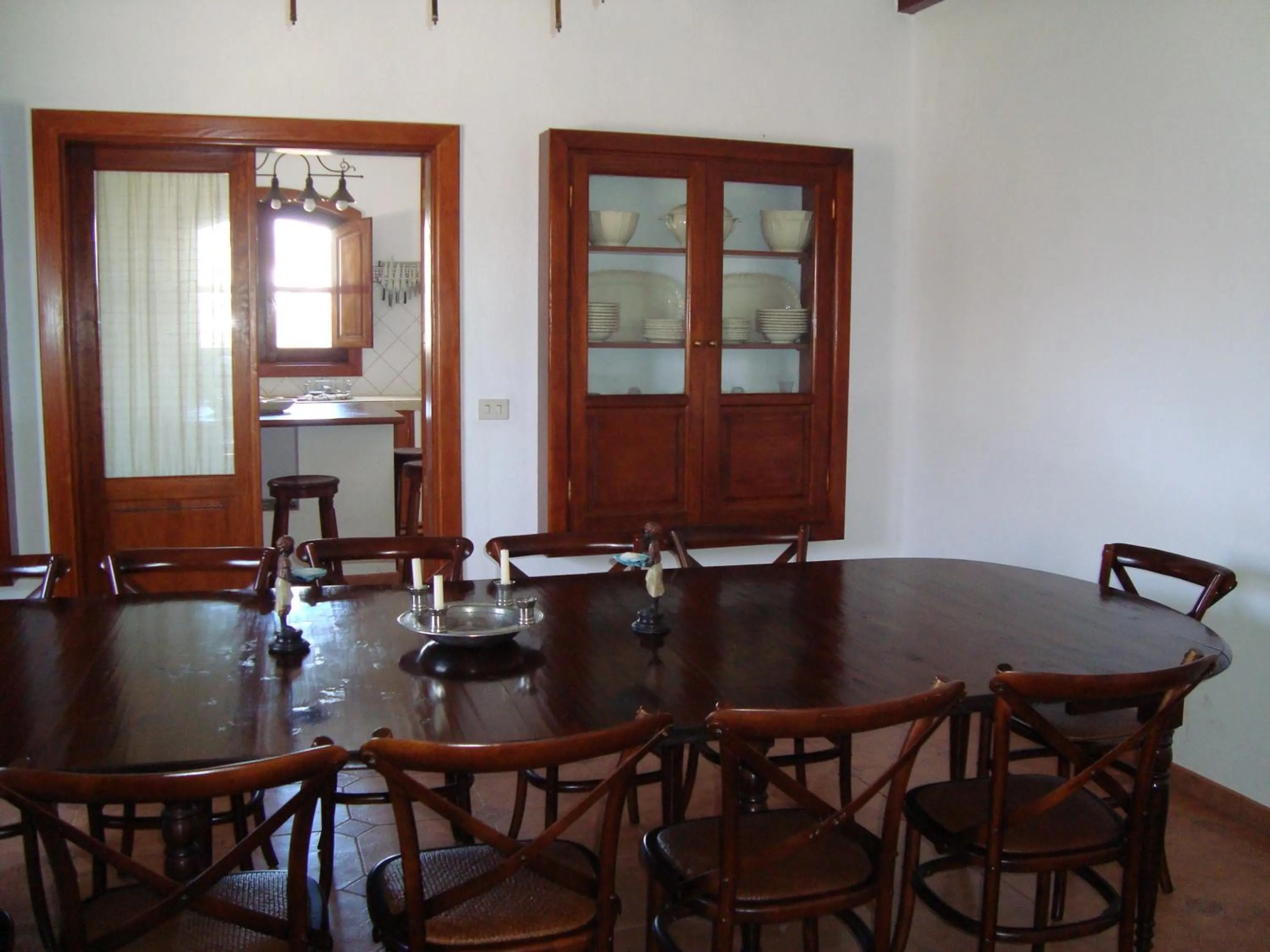 Dining area in Villas Macher