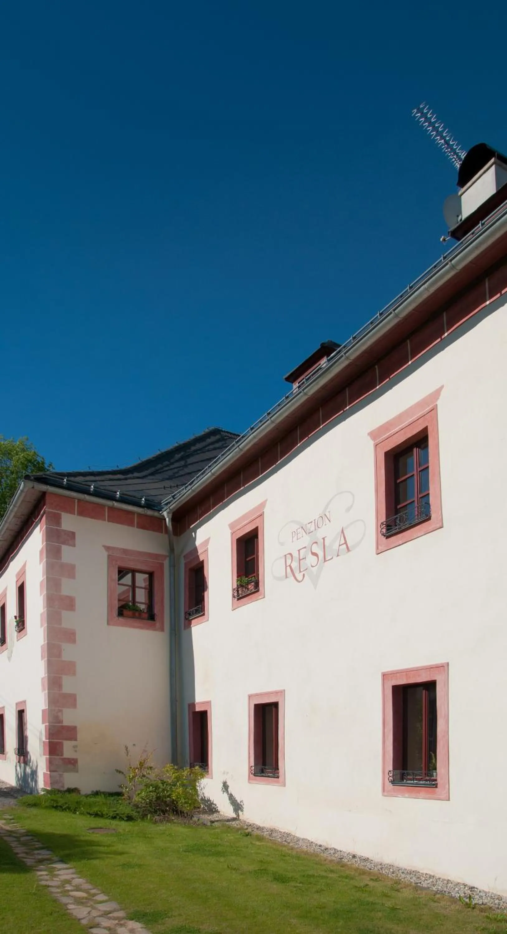 Facade/entrance in Resla Residence I, II, & Wellness