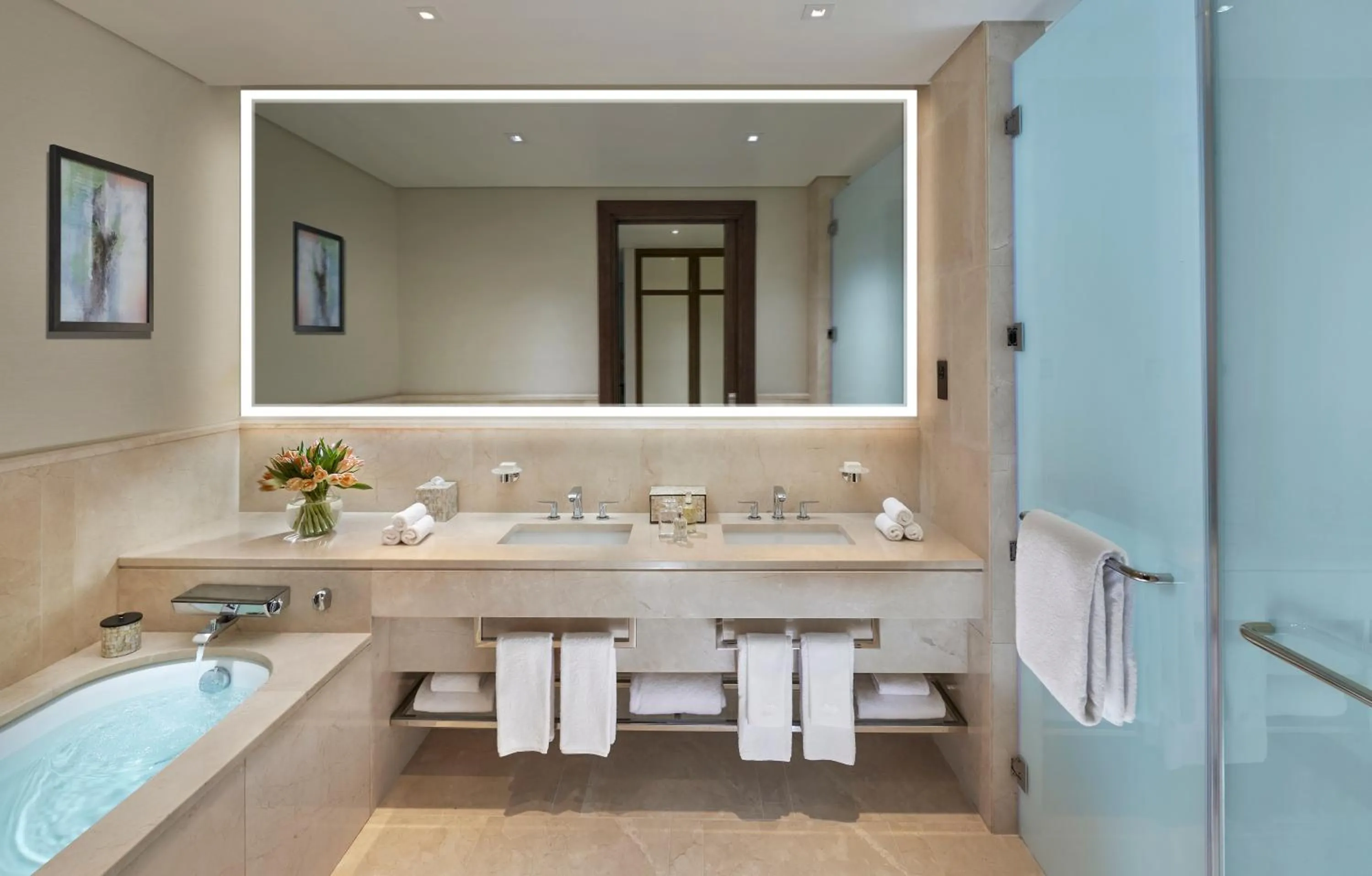Bathroom in Mandarin Oriental, Doha