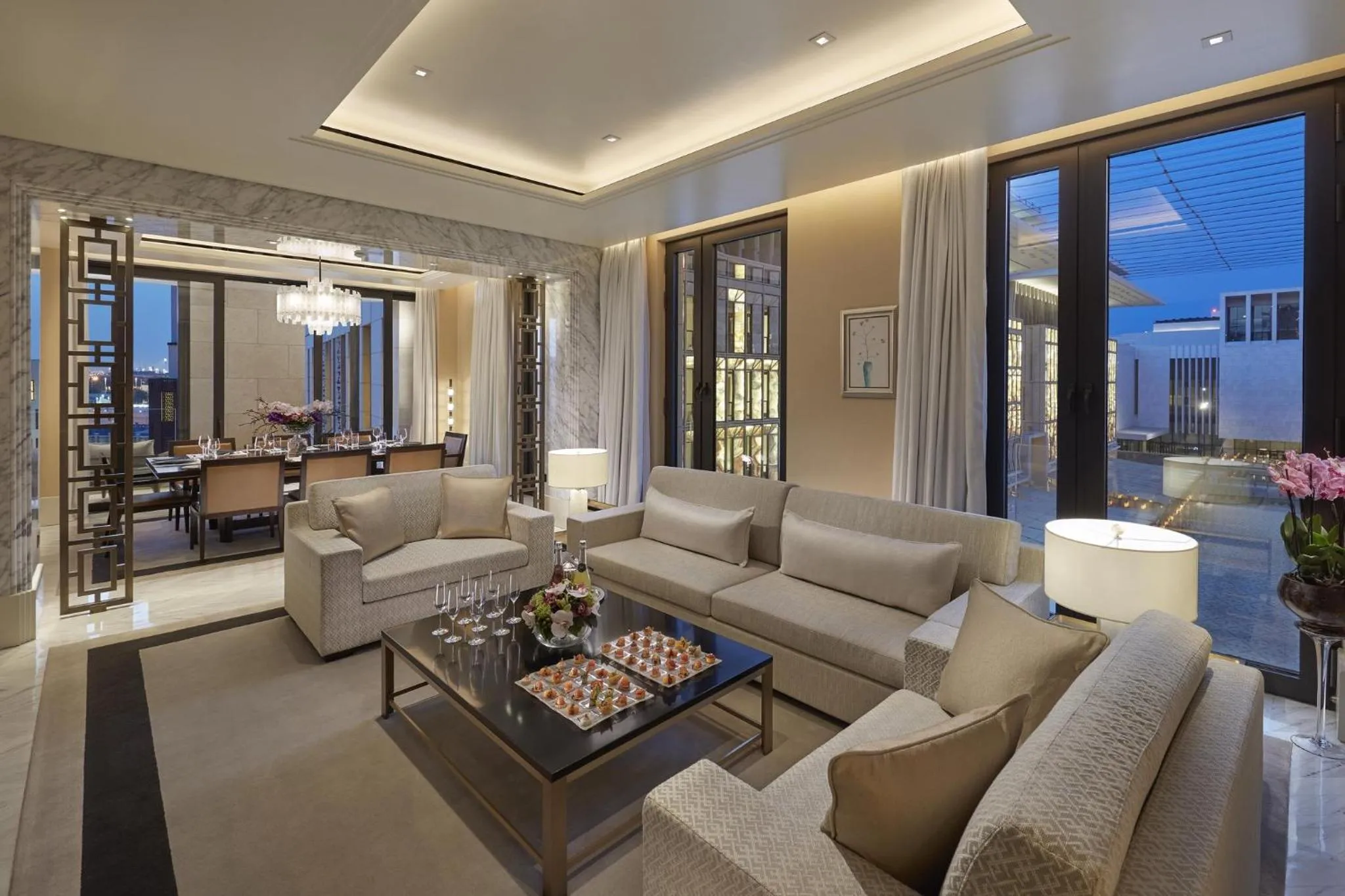 Living room in Mandarin Oriental, Doha