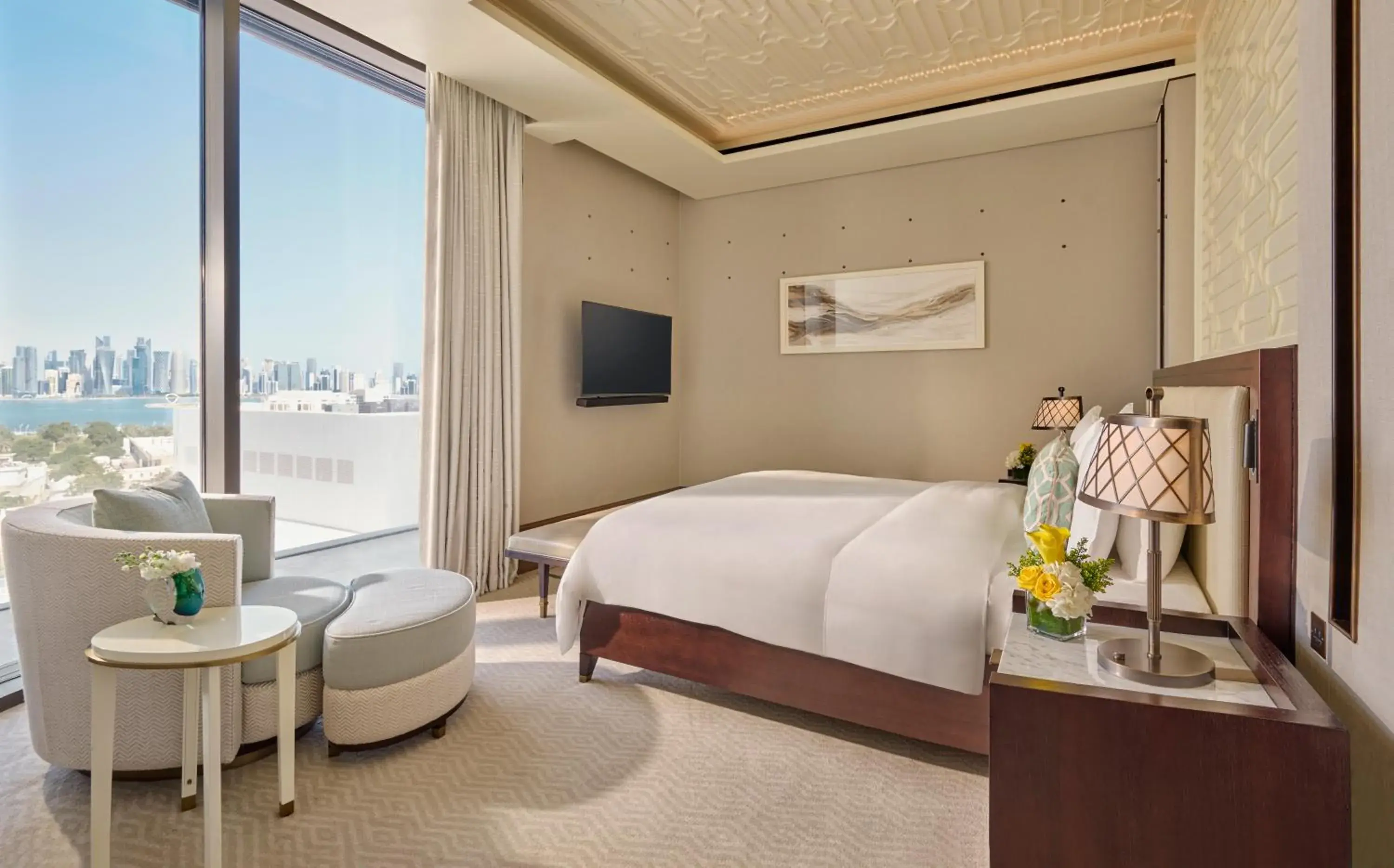 Bed in Mandarin Oriental, Doha Bed in Mandarin Oriental, Doha