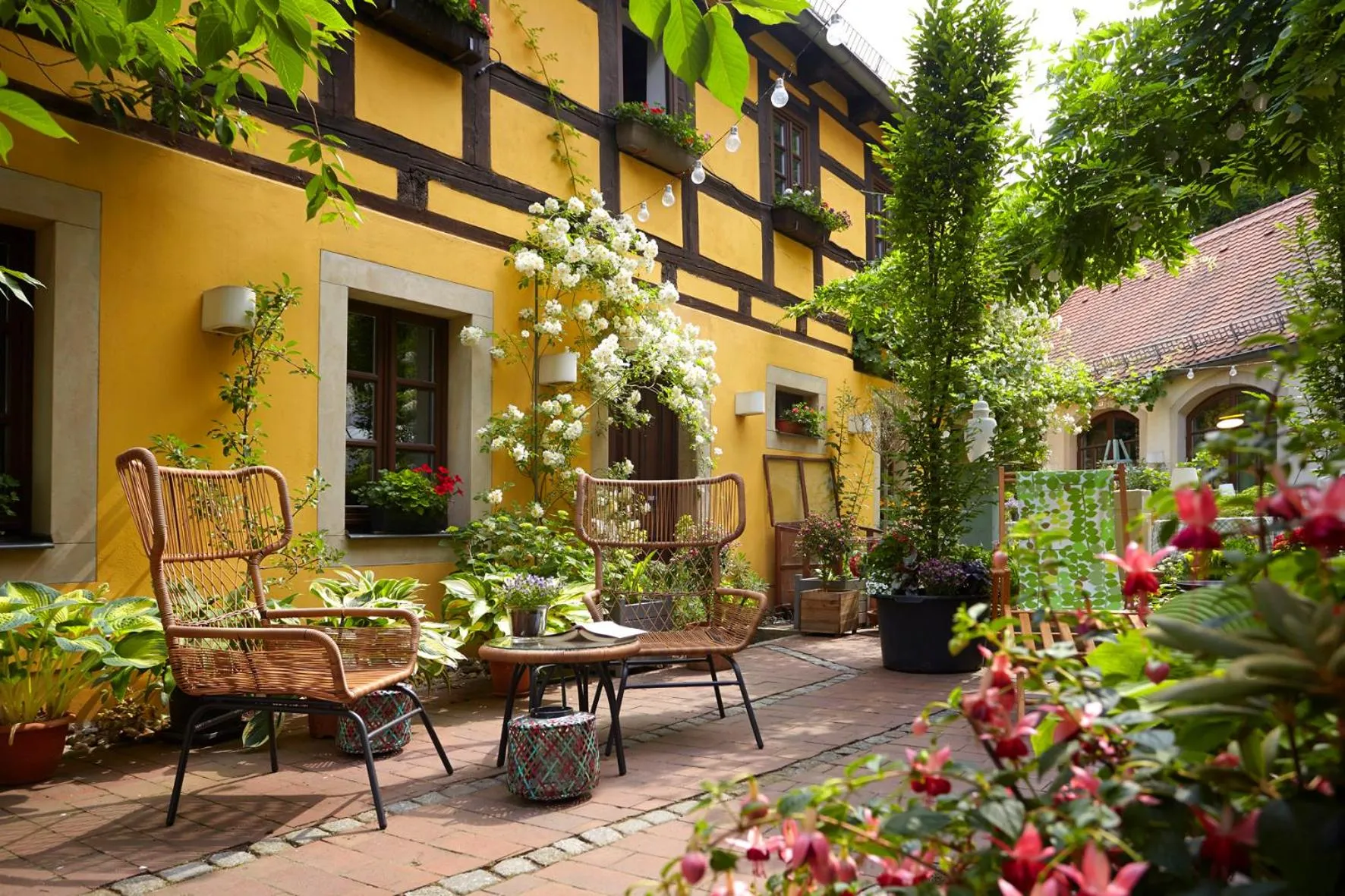 Patio in Fährhaus Meißen B&B