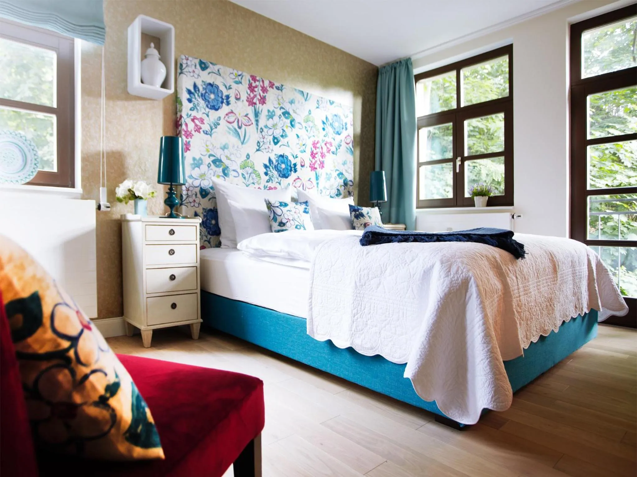 Photo of the whole room, Bed in Fährhaus Meißen B&B