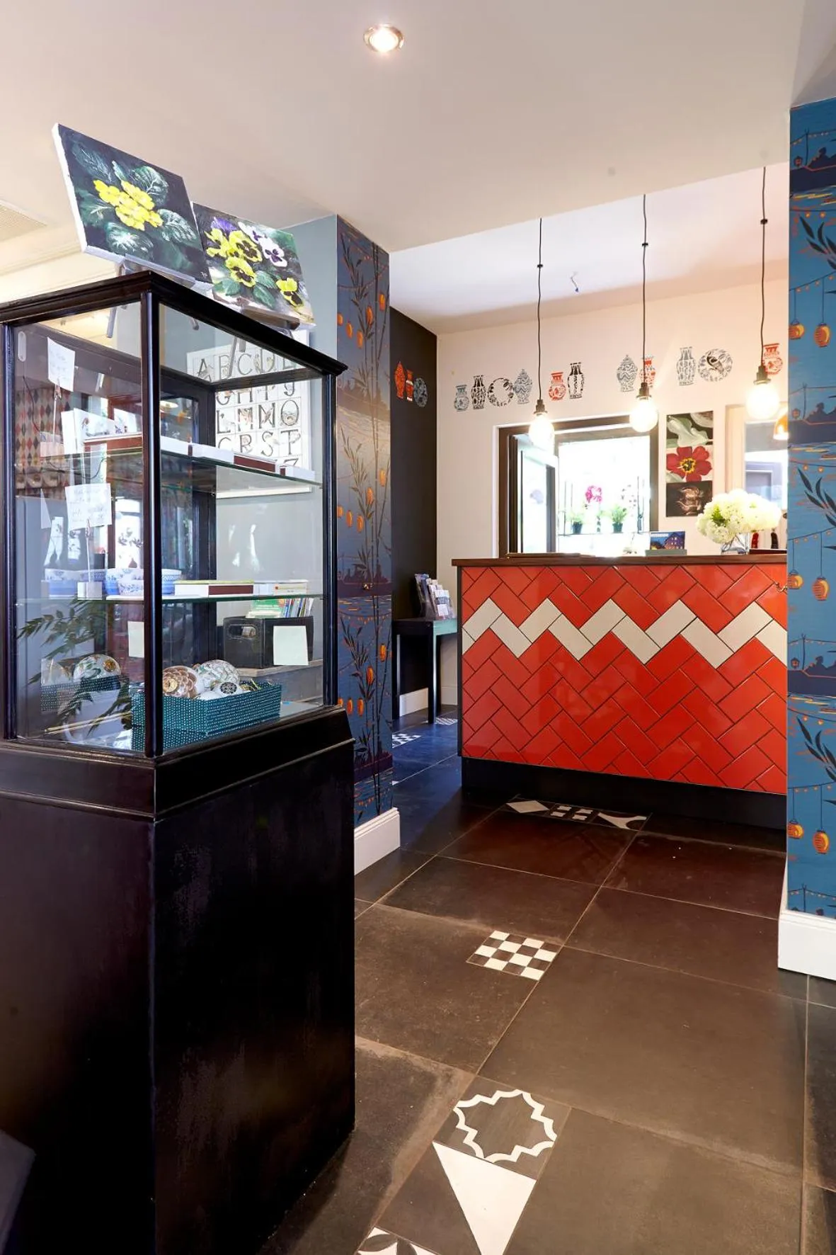 Lobby or reception in Fährhaus Meißen B&B