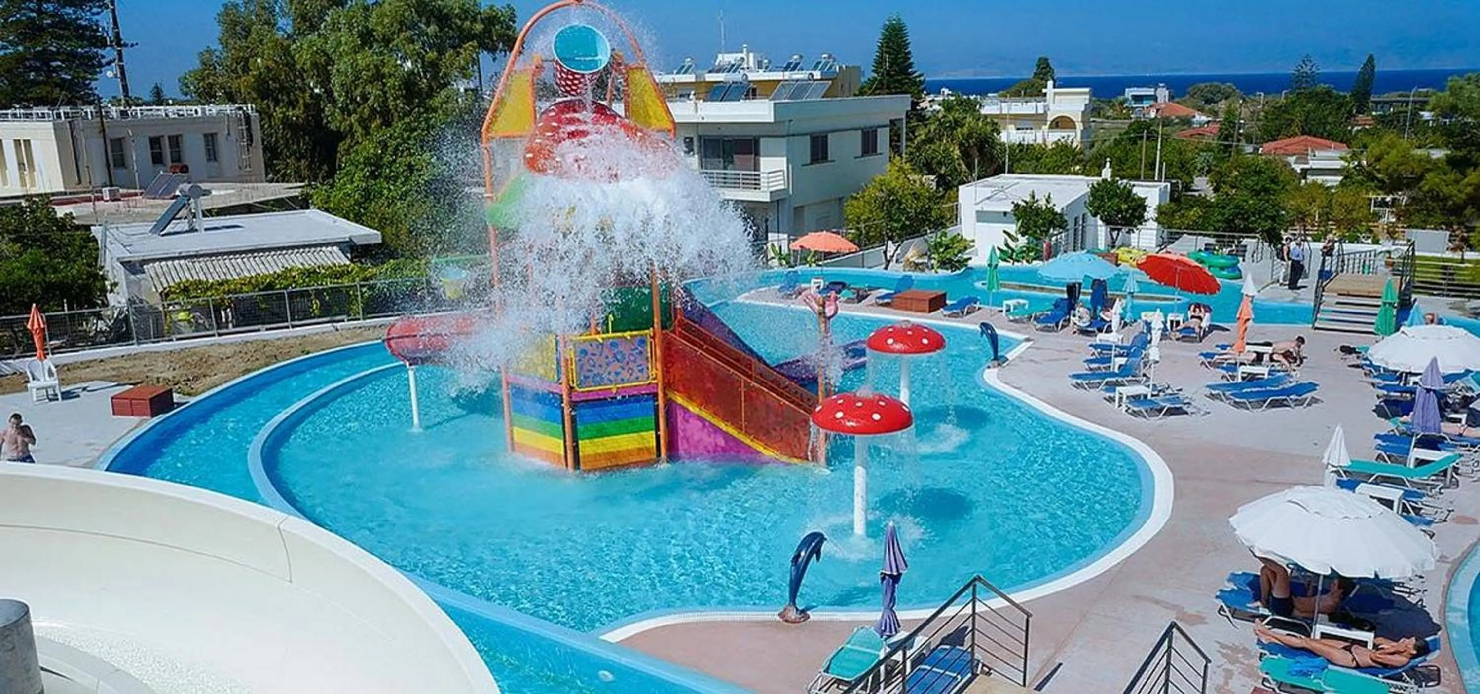 Aqua park in Filerimos Village Hotel