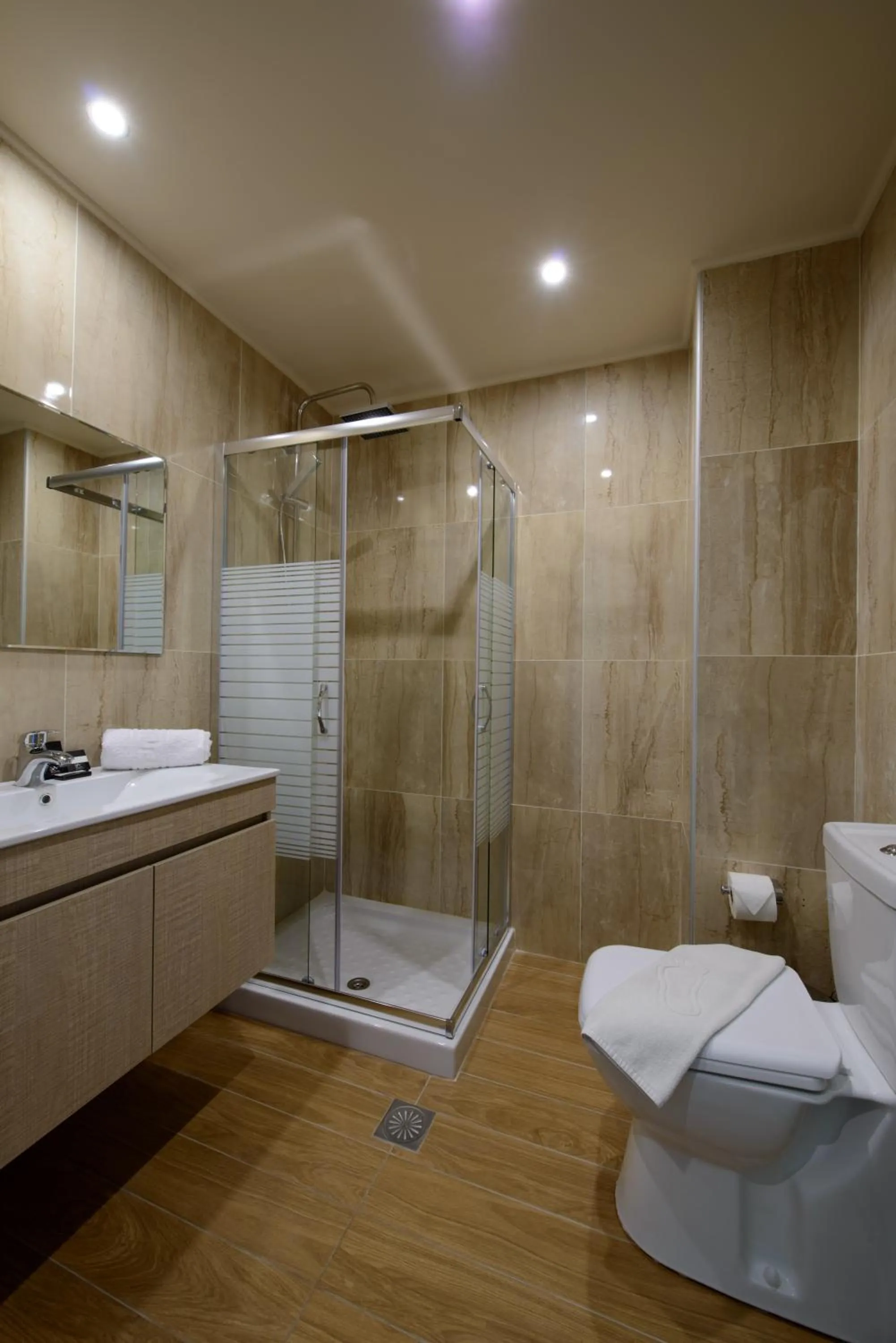 Bathroom in Filerimos Village Hotel