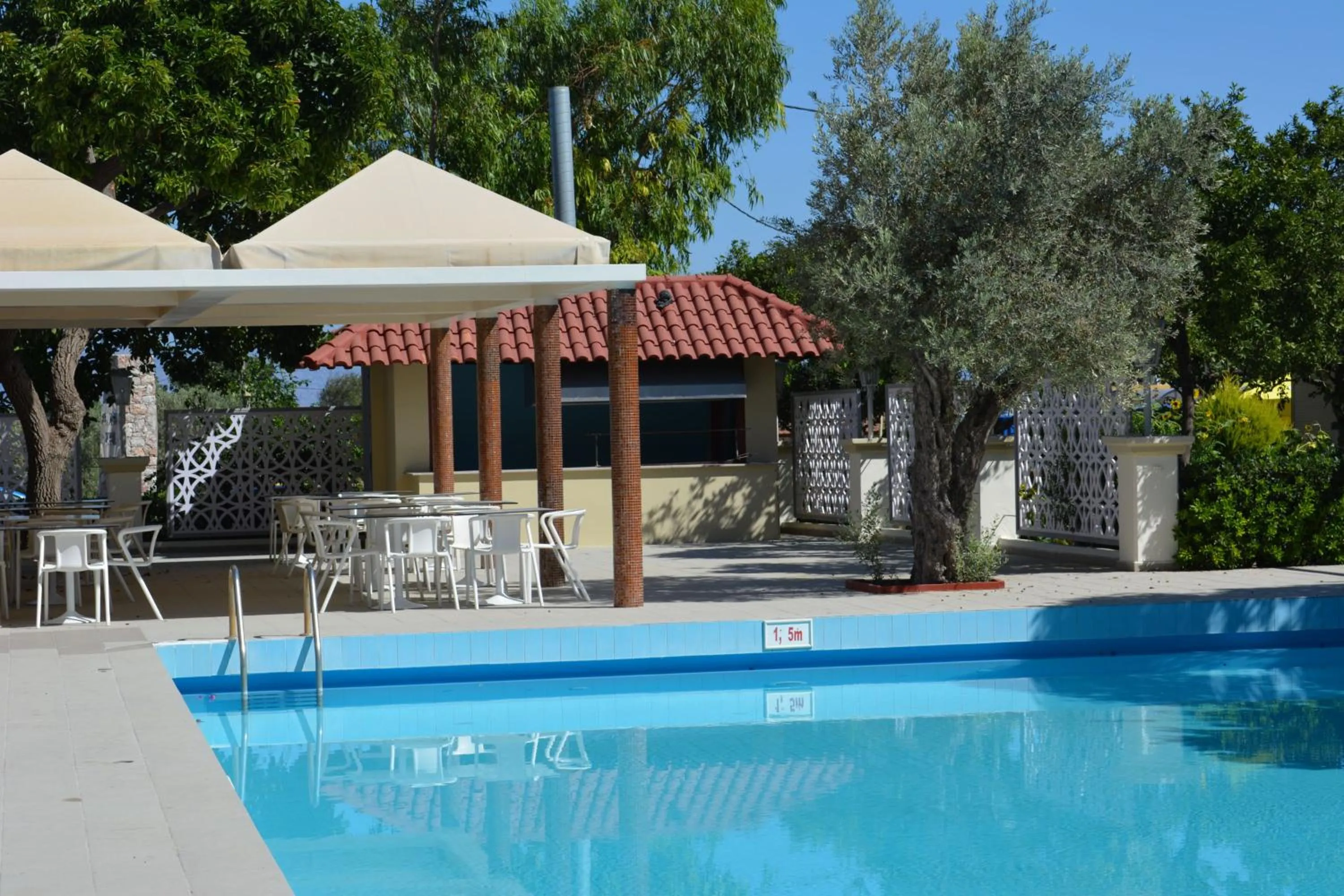 Swimming pool in Filerimos Village Hotel