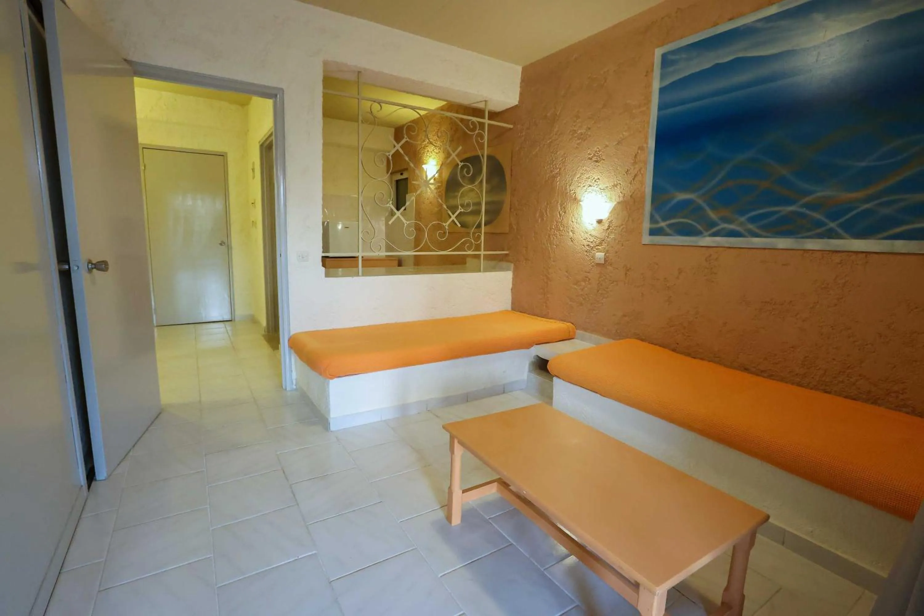 Seating area in Filerimos Village Hotel