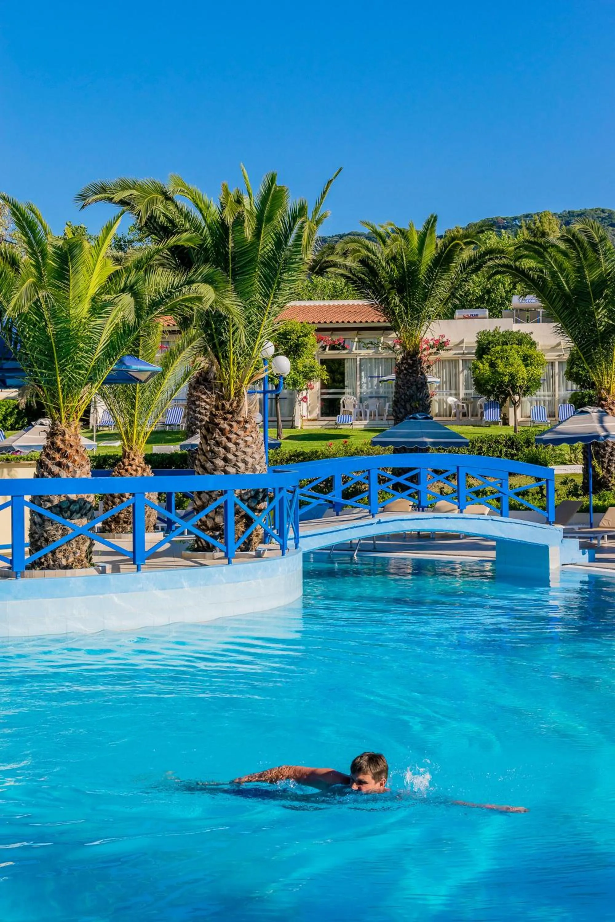Swimming pool in Filerimos Village Hotel