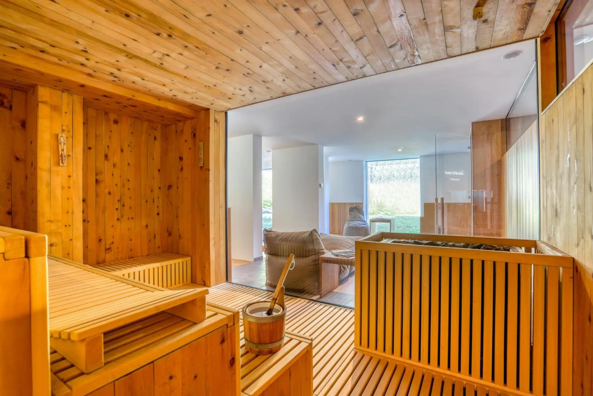 Sauna in Hotel Cevedale