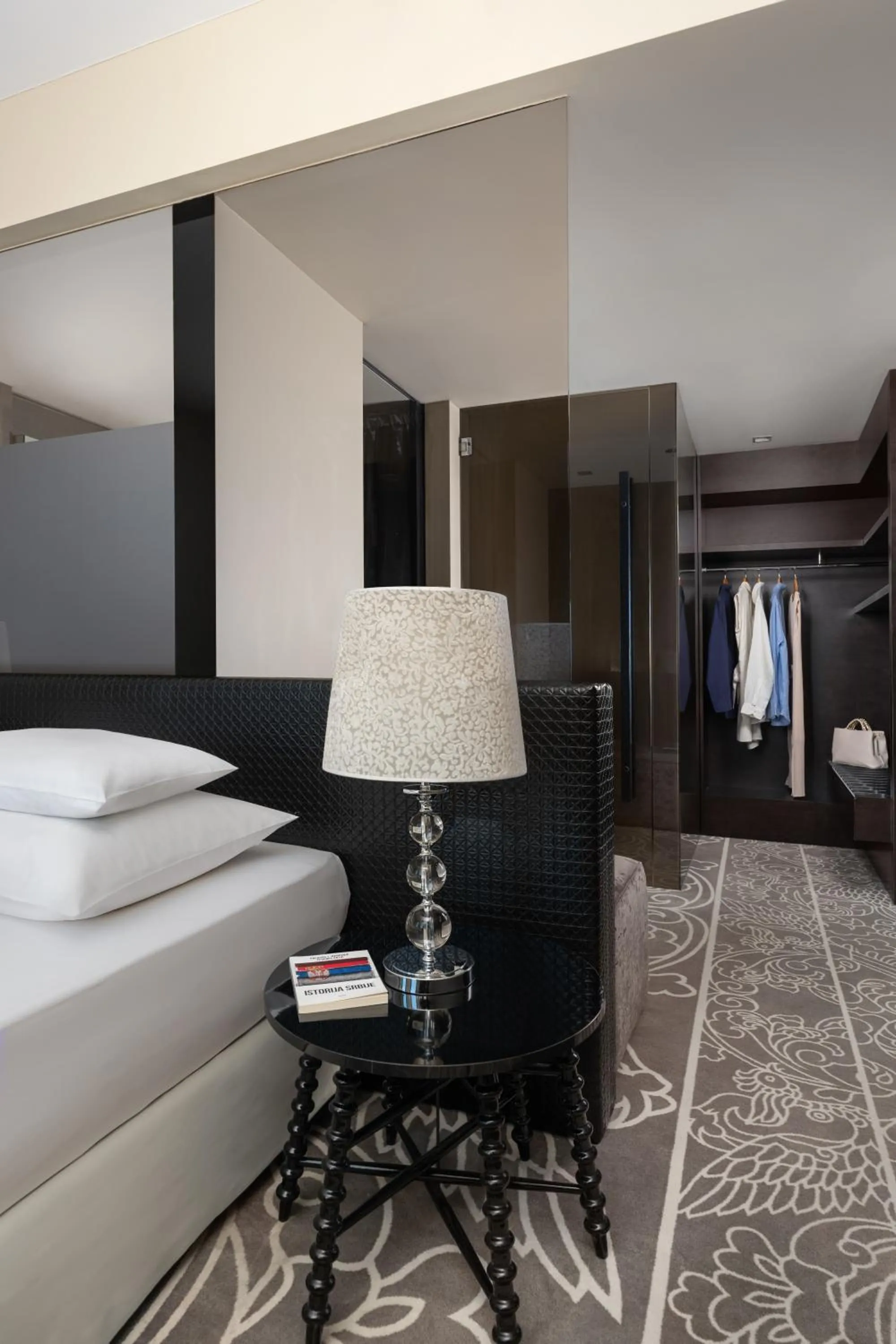 wardrobe, Bed in Falkensteiner Hotel Belgrade Superior
