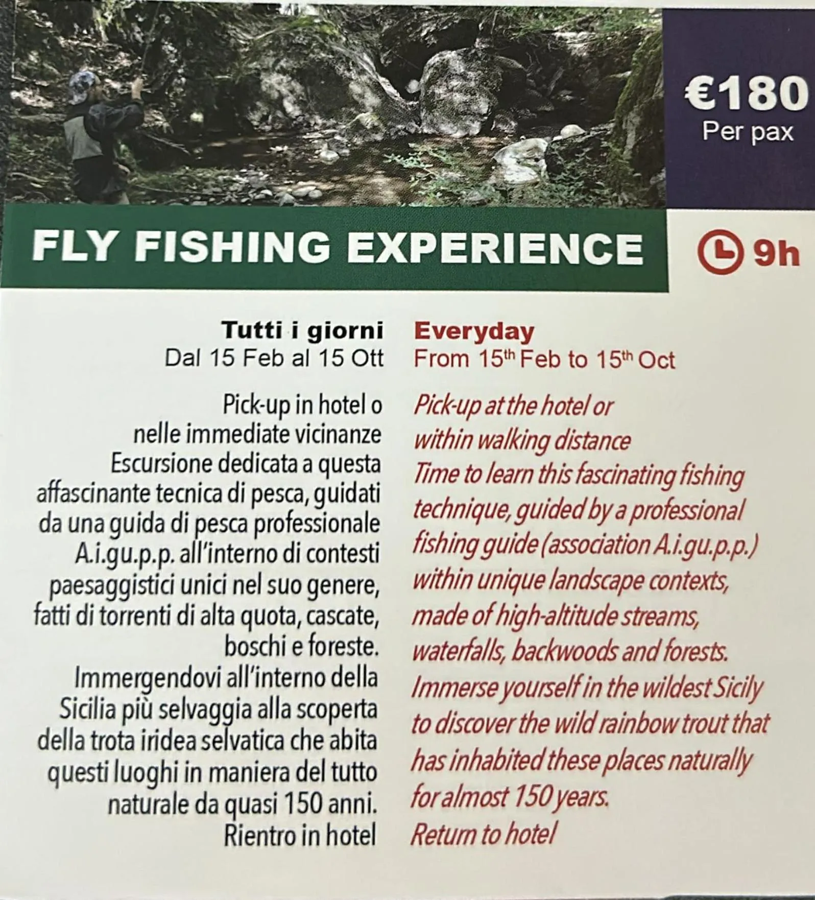 Fishing in Hotel Trieste