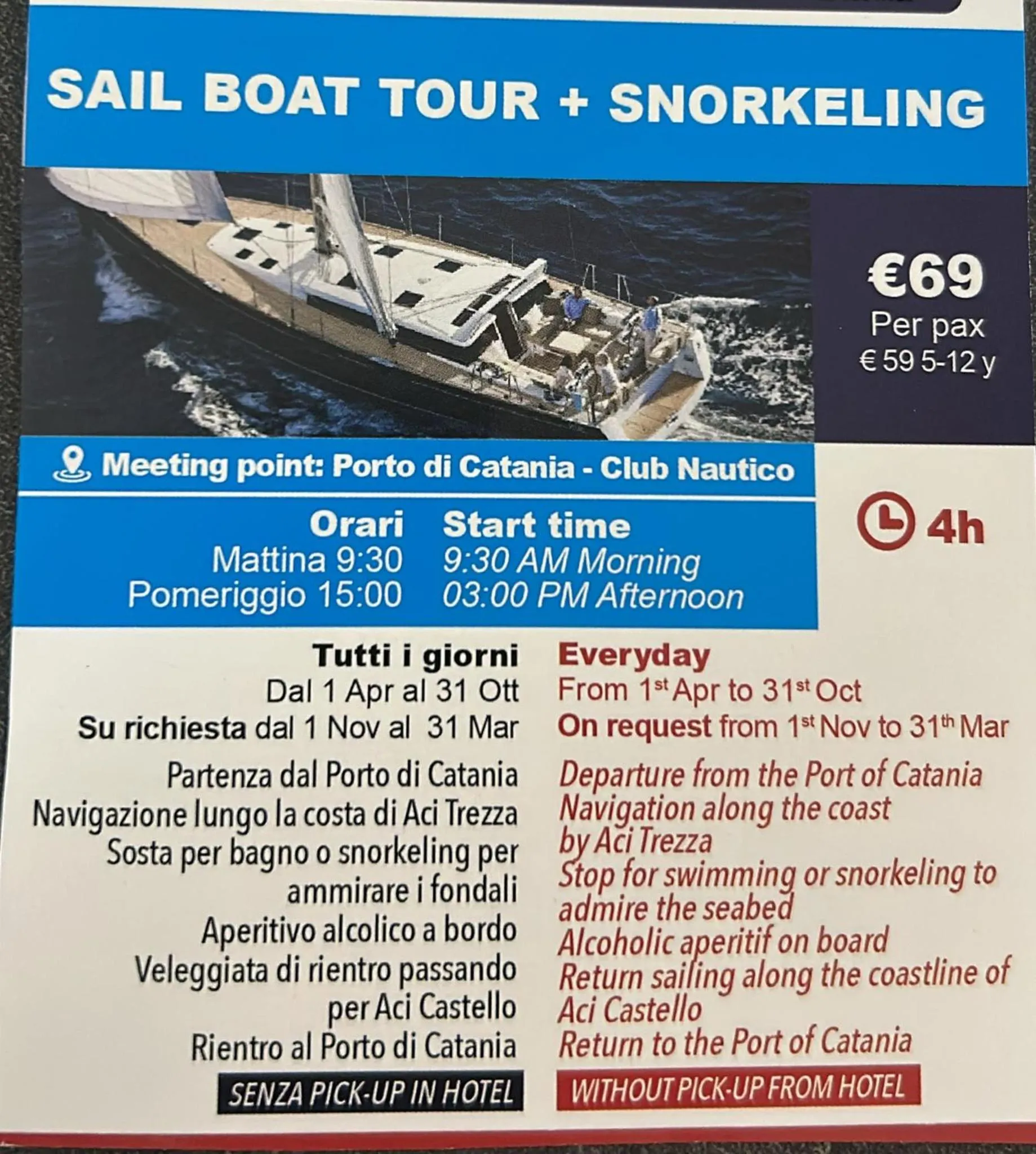 Snorkeling in Hotel Trieste