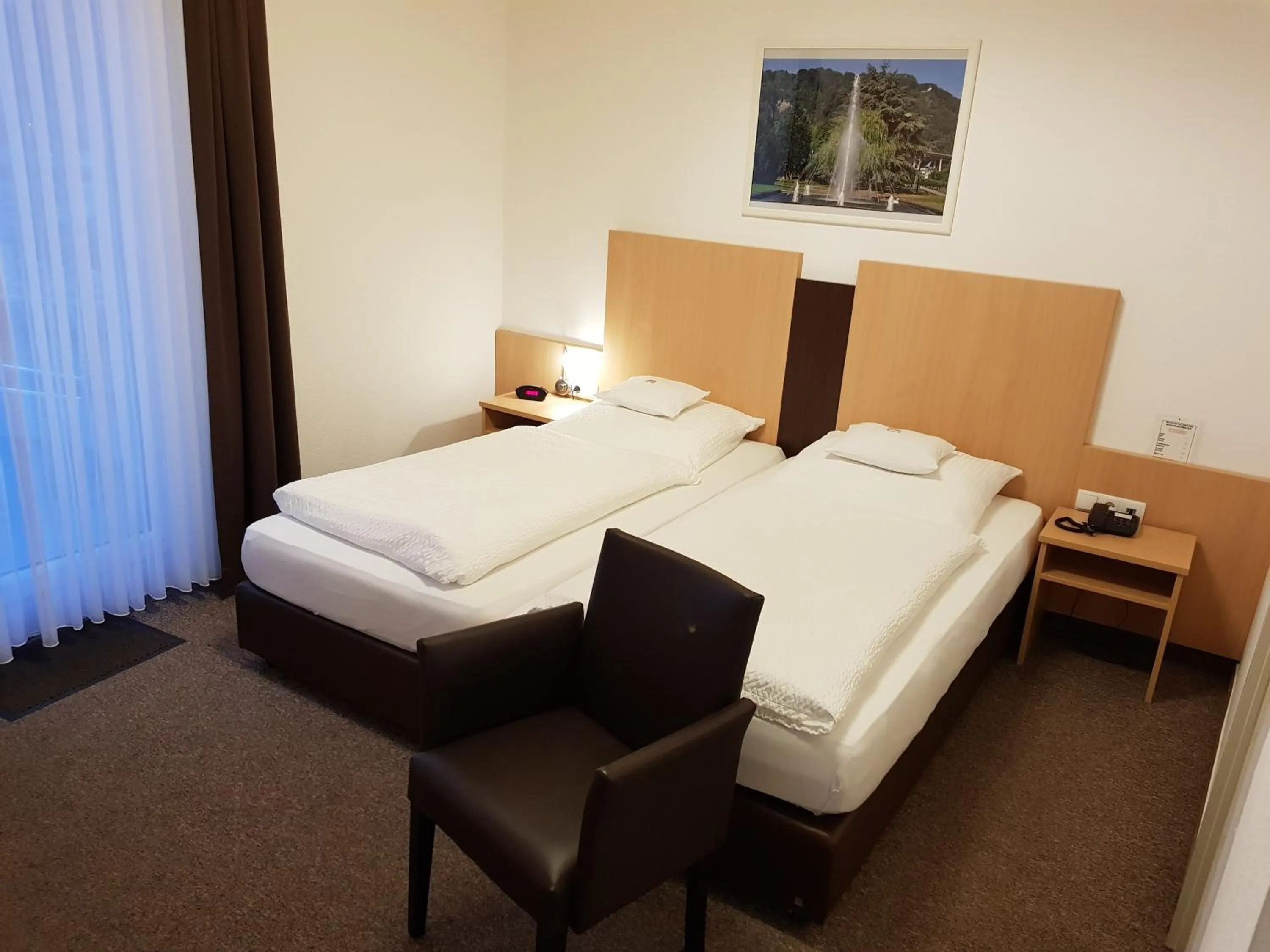 Bed in Hotel zum Anker
