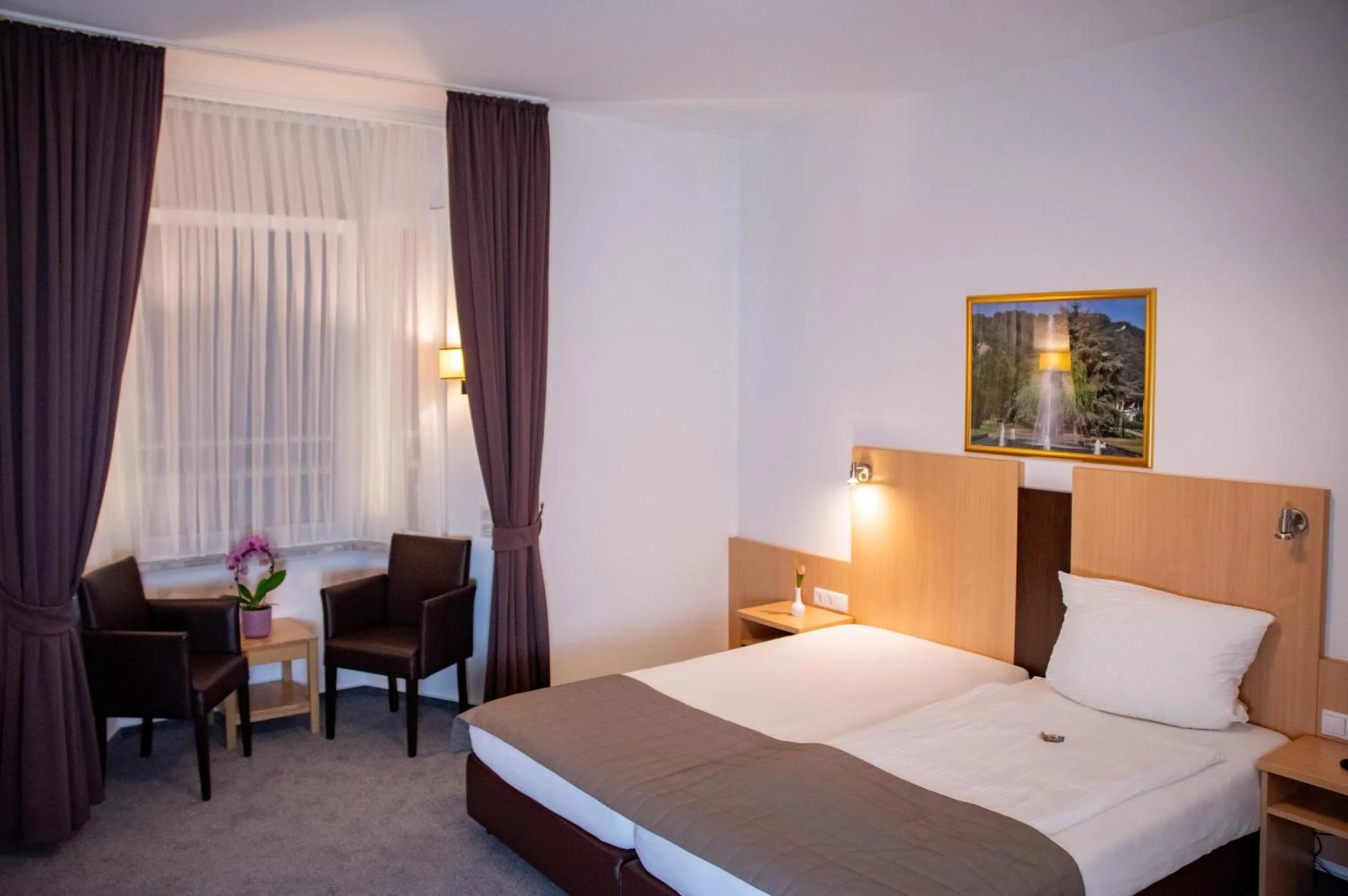 Bed in Hotel zum Anker