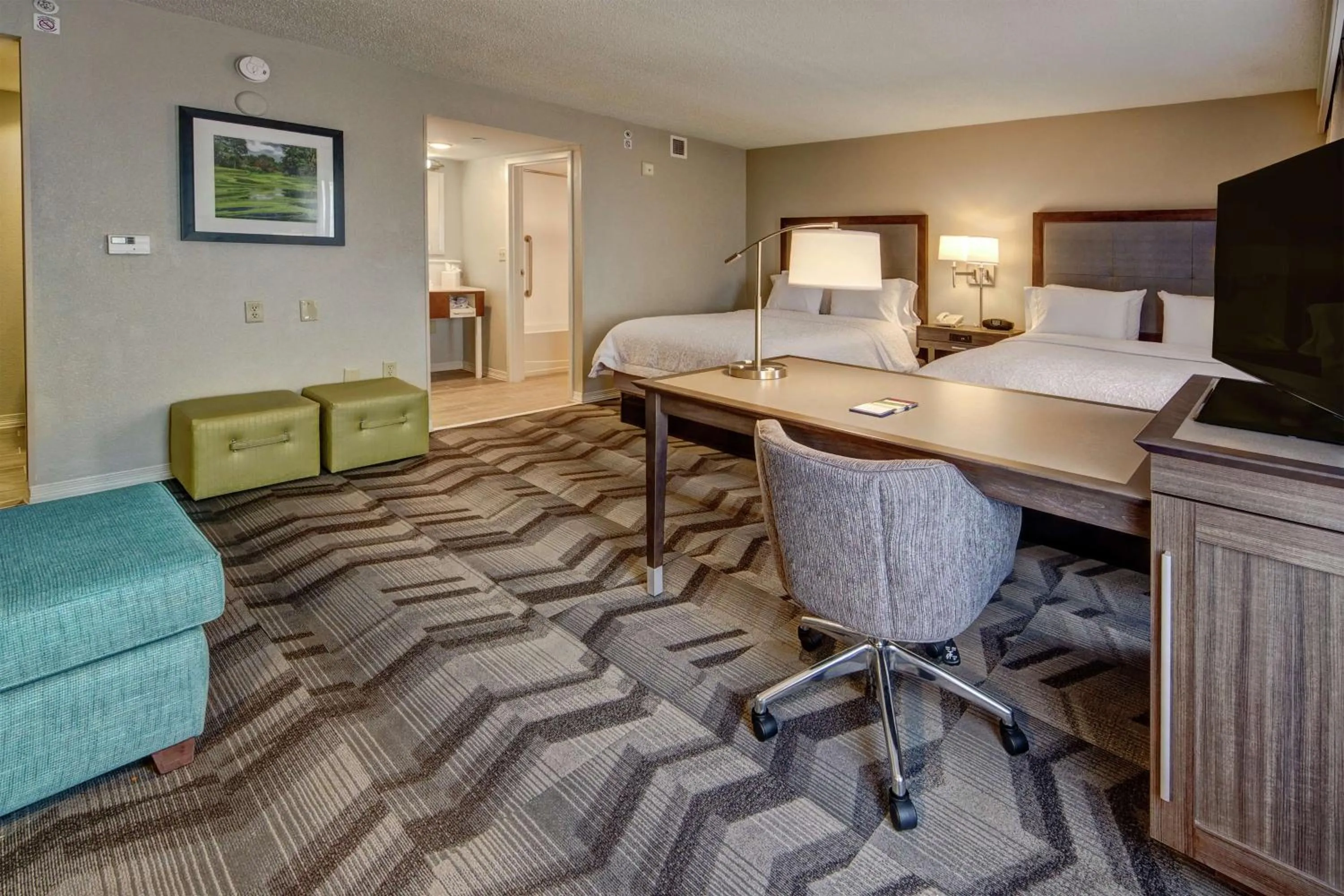 Bedroom, Bed in Hampton Inn & Suites Clermont
