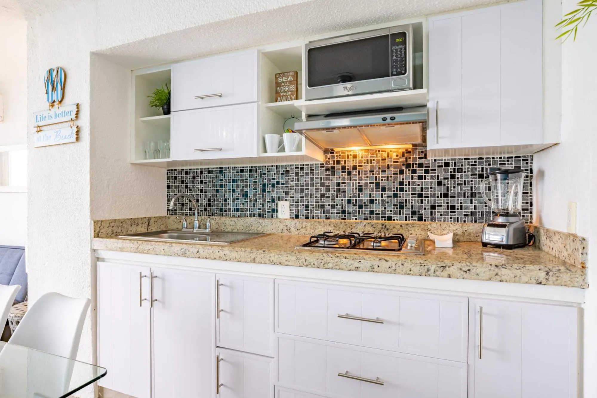kitchen in Cancun Ocean view