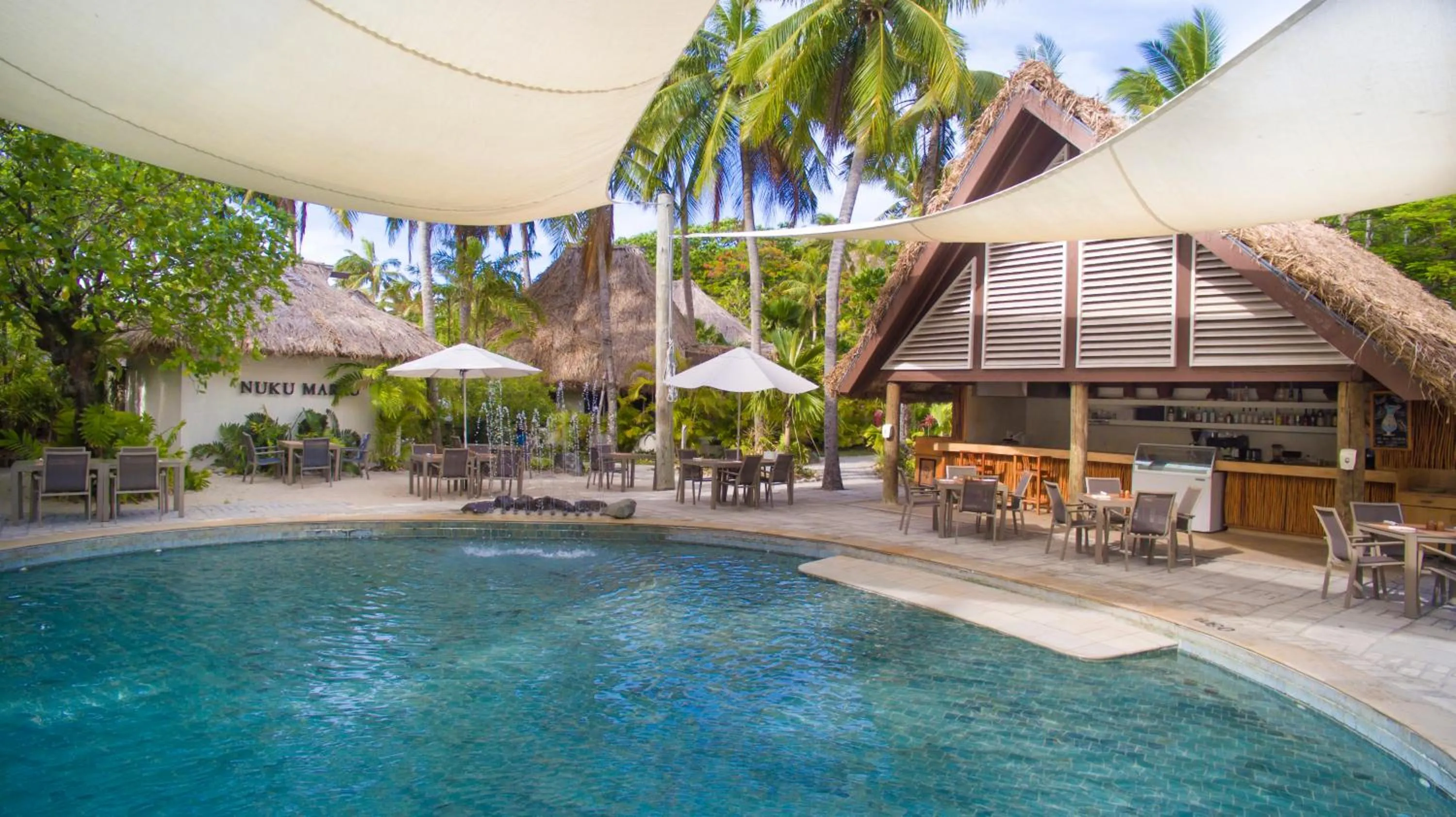 Swimming pool in Castaway Island, Fiji