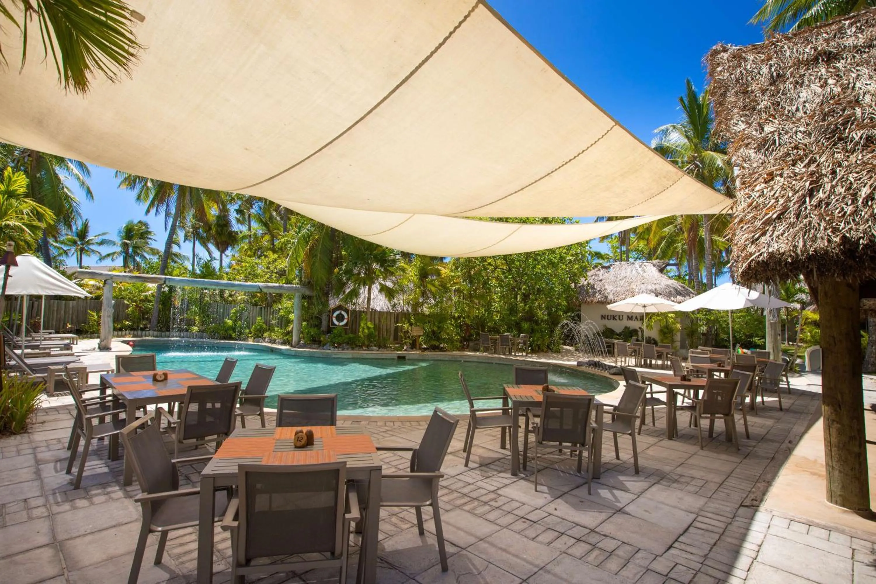 Swimming pool in Castaway Island, Fiji