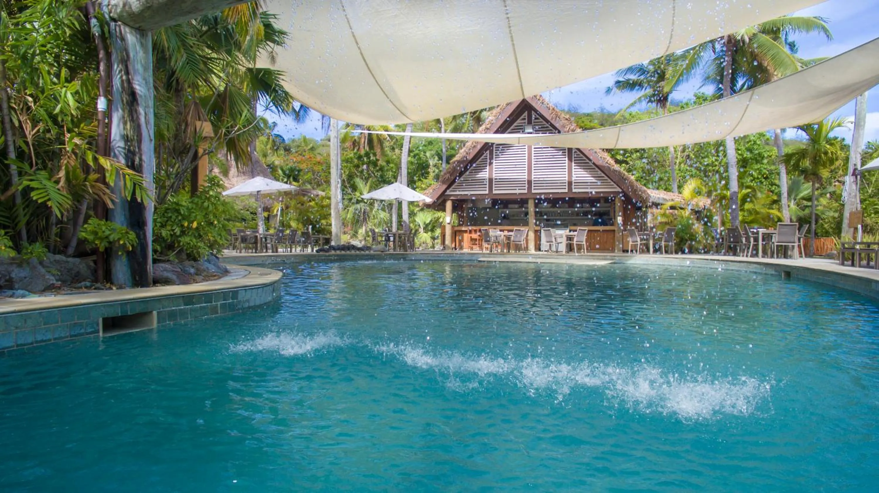 Swimming pool in Castaway Island, Fiji