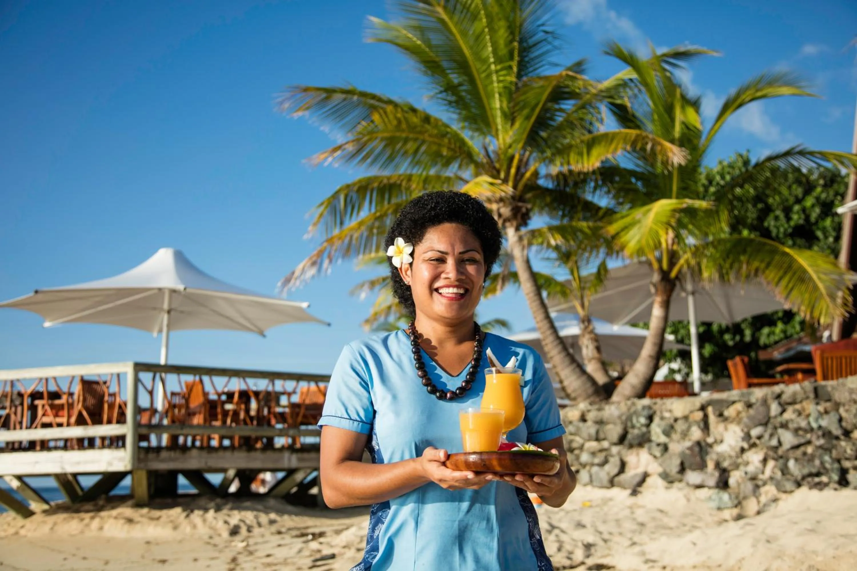 Staff in Castaway Island, Fiji