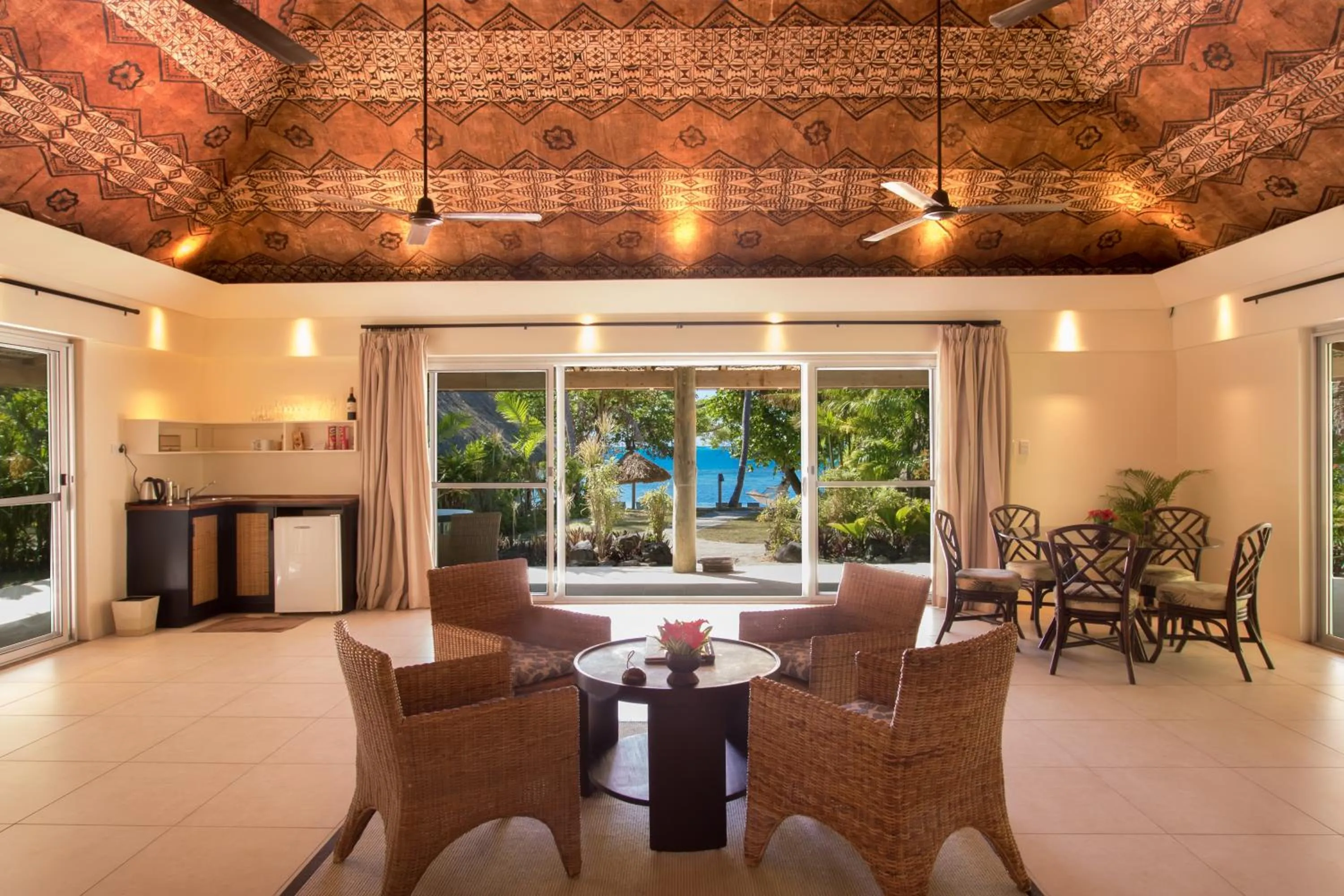 Patio in Castaway Island, Fiji