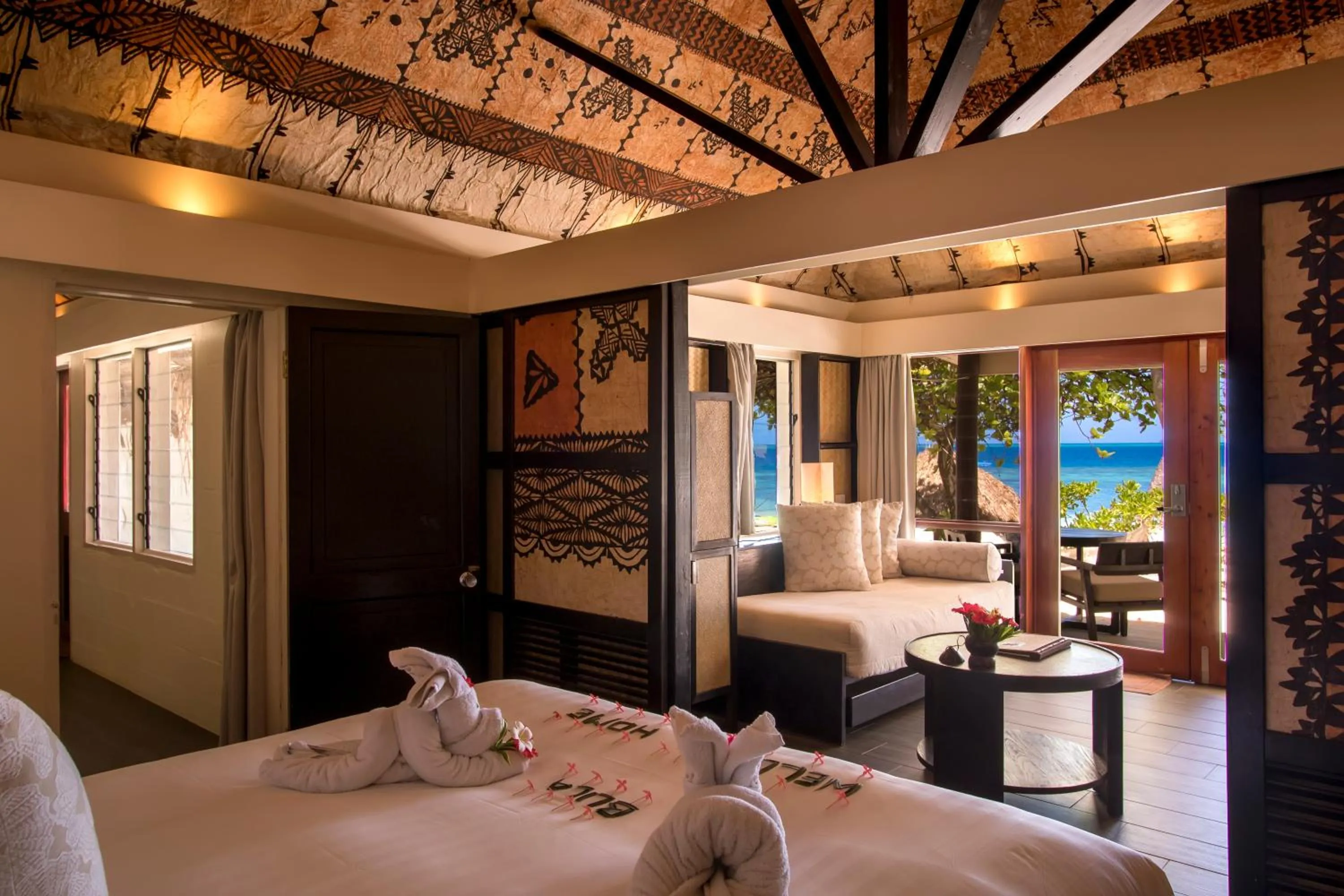 Bed in Castaway Island, Fiji