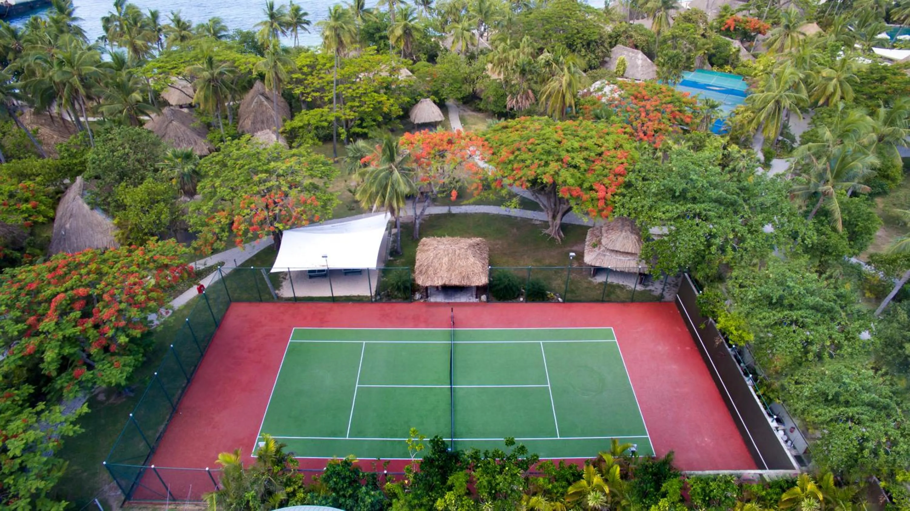 Tennis court in Castaway Island, Fiji