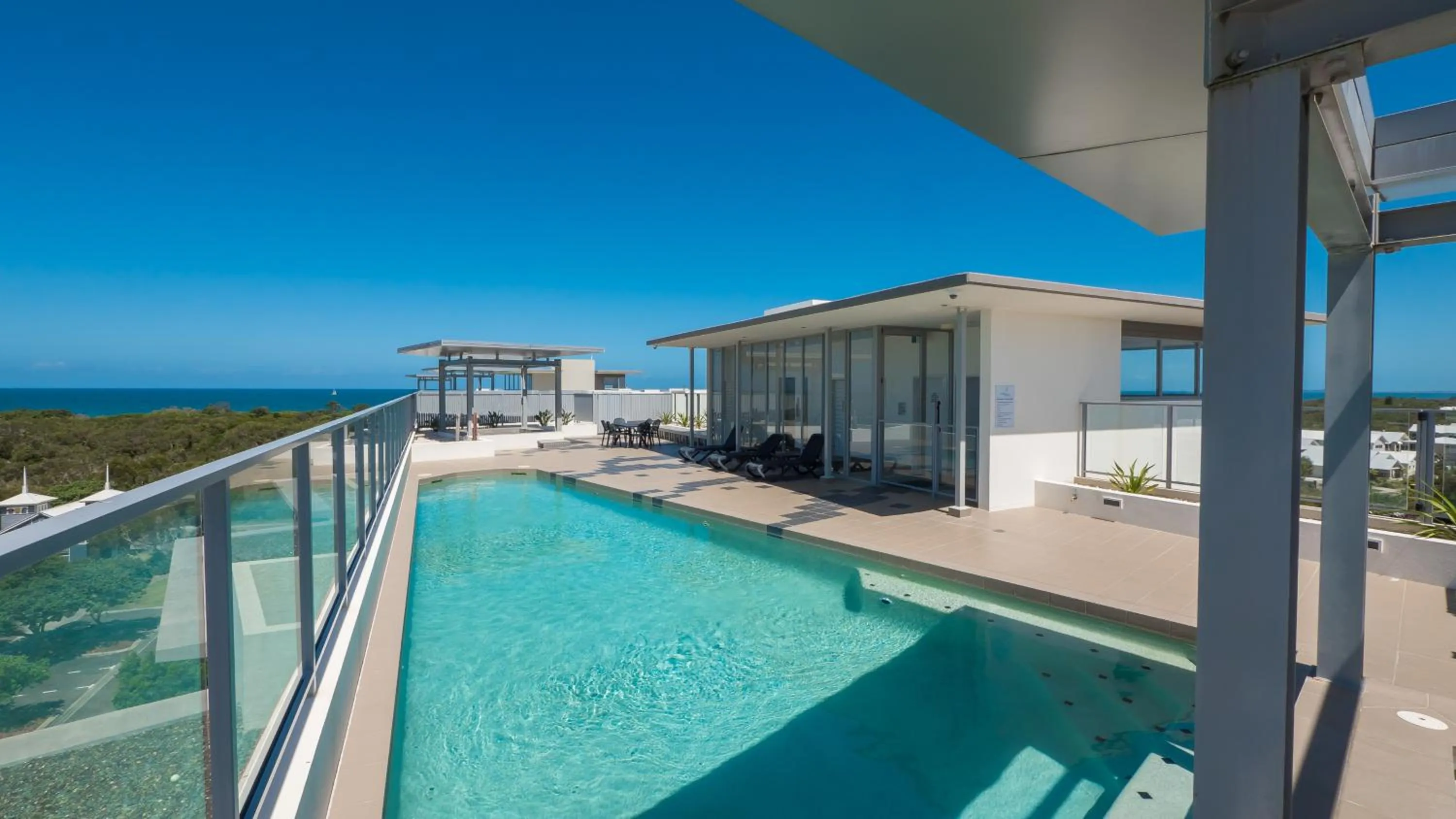 Patio in White Shells Luxury Apartments Marcoola