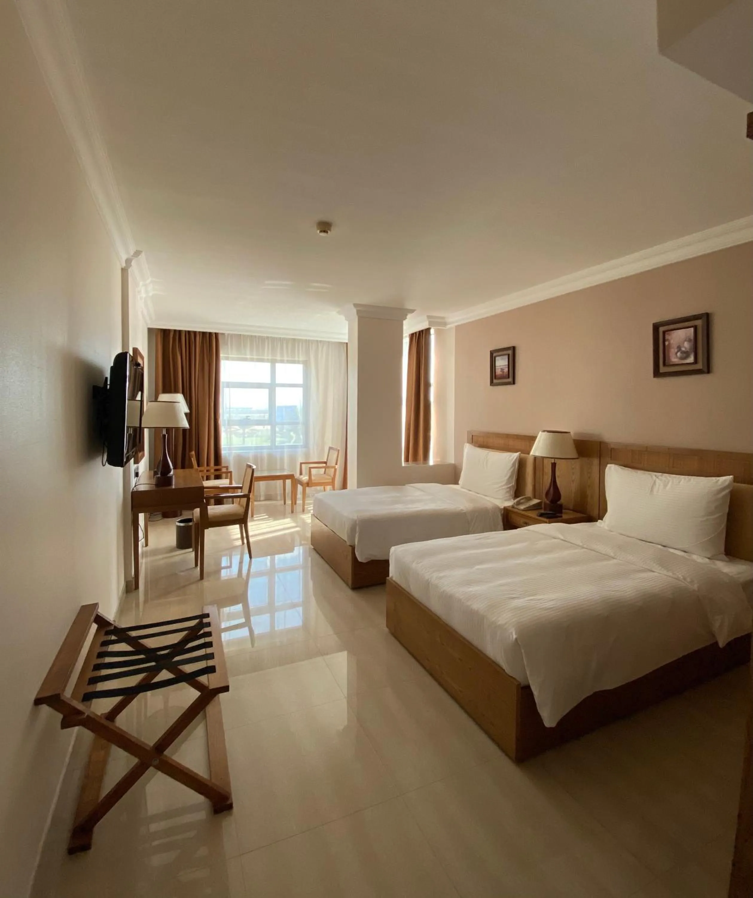 Photo of the whole room, Bed in City Center Hotel