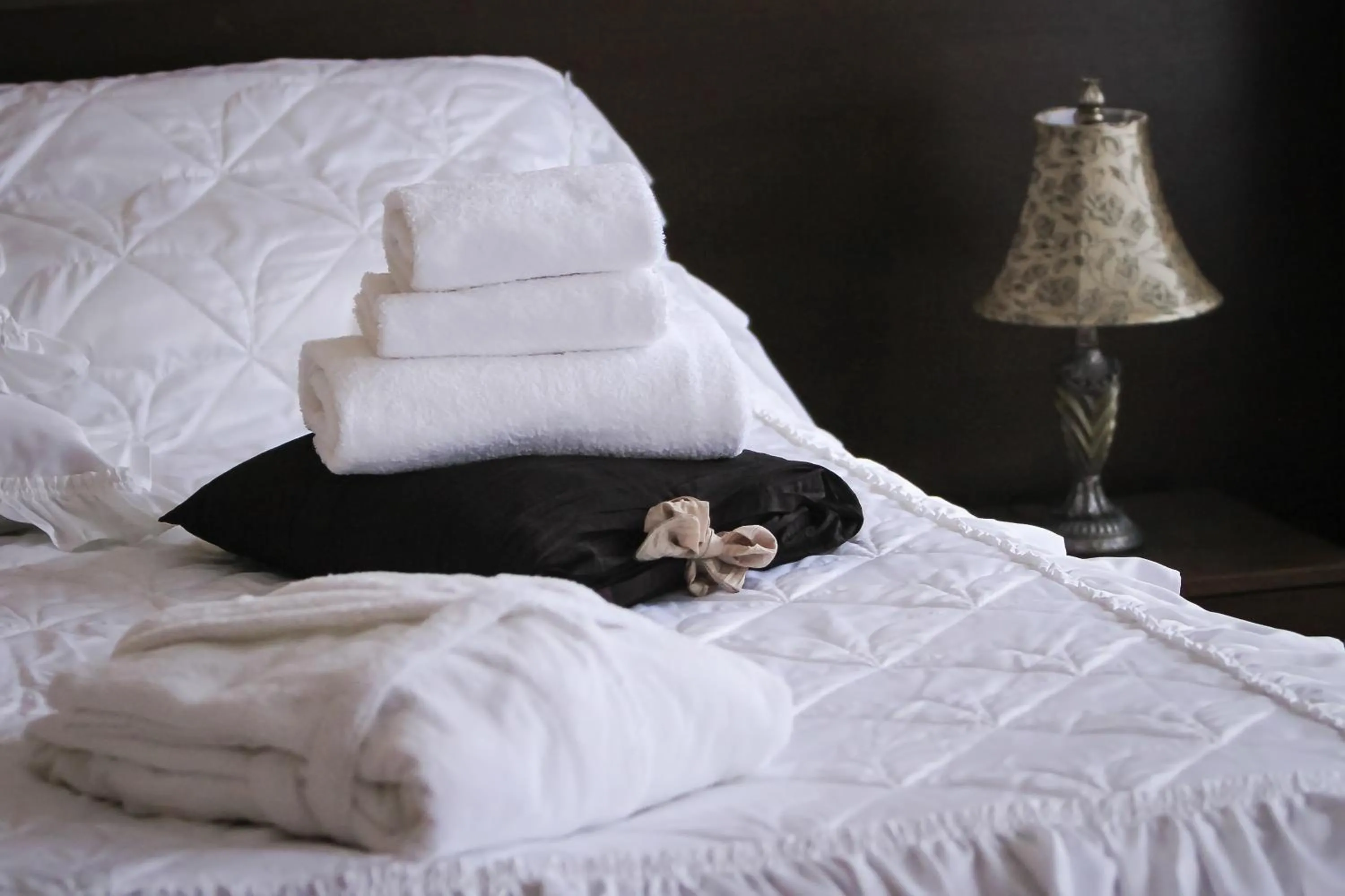 Bed in Hotel Palma