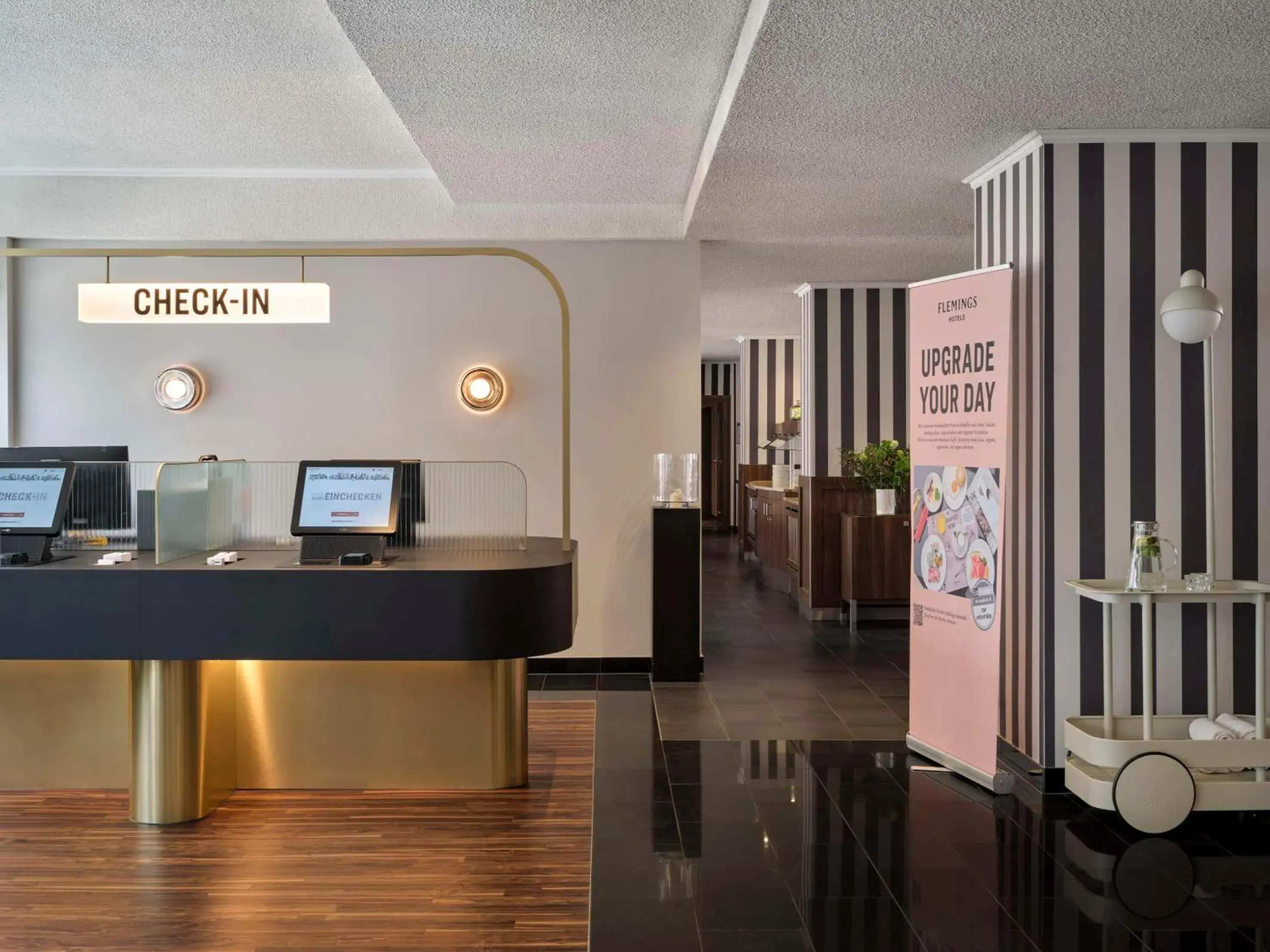 Lobby or reception in Flemings Hotel Frankfurt Main-Riverside Lobby or reception in Flemings Hotel Frankfurt Main-Riverside