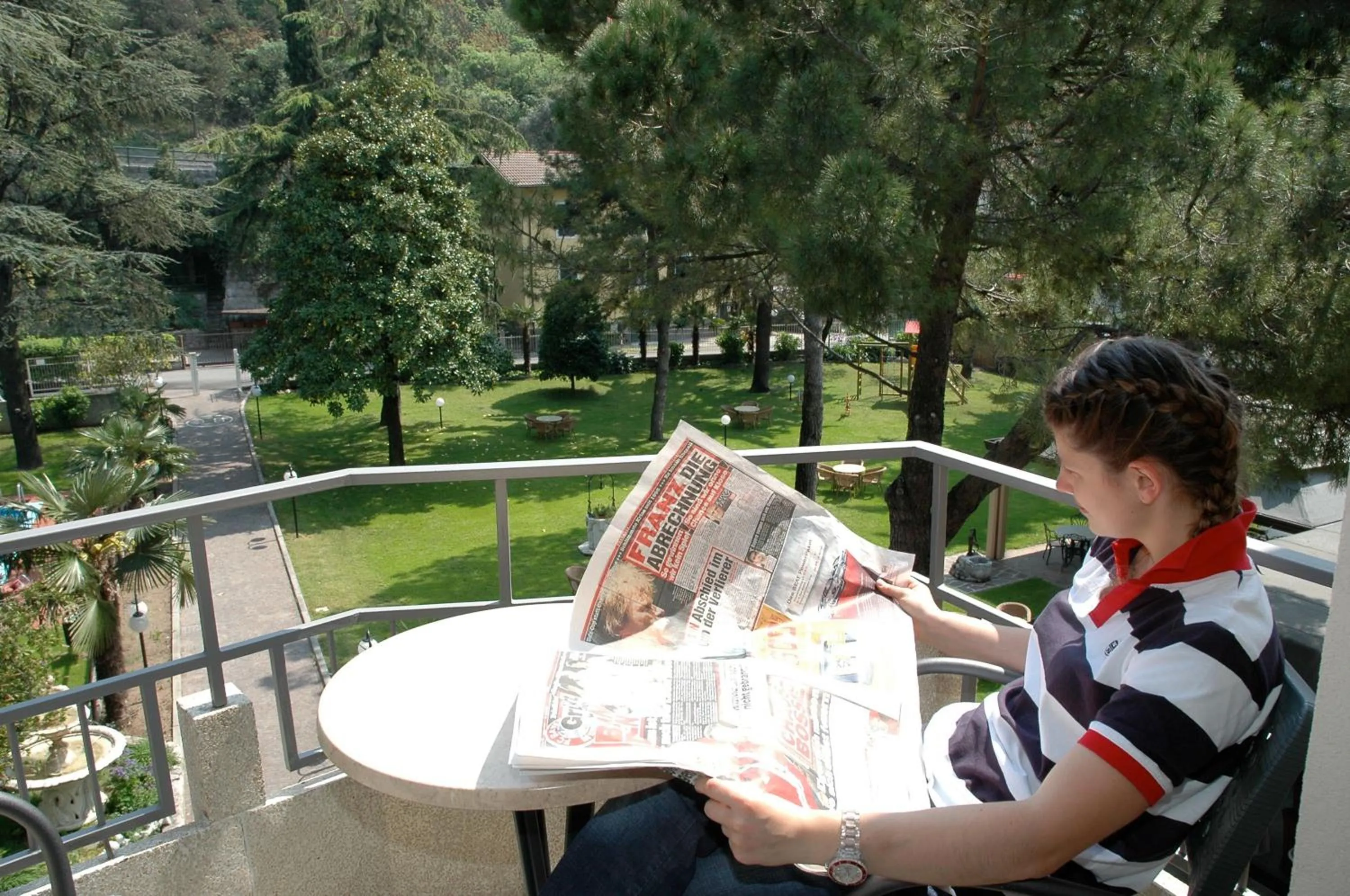 Garden view in Hotel Elisabetta